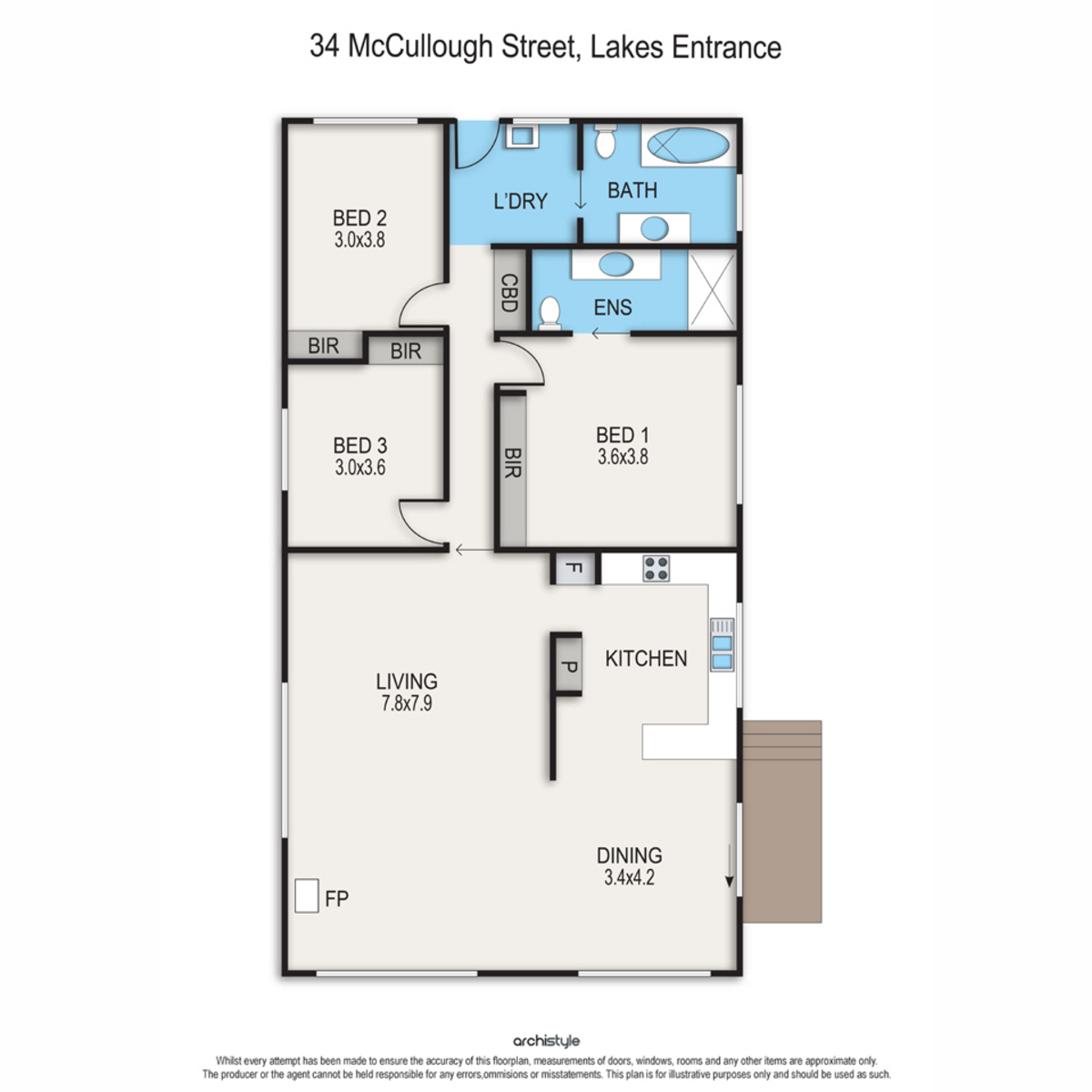 Floorplan of Homely house listing, 34 McCullough Street, Lakes Entrance VIC 3909