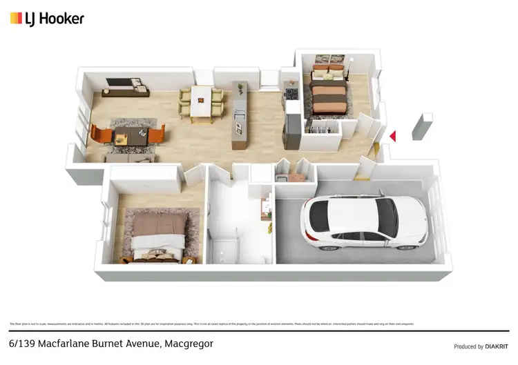 Floorplan of Homely townhouse listing, 6/139 Macfarlane Burnet Avenue, Macgregor ACT 2615