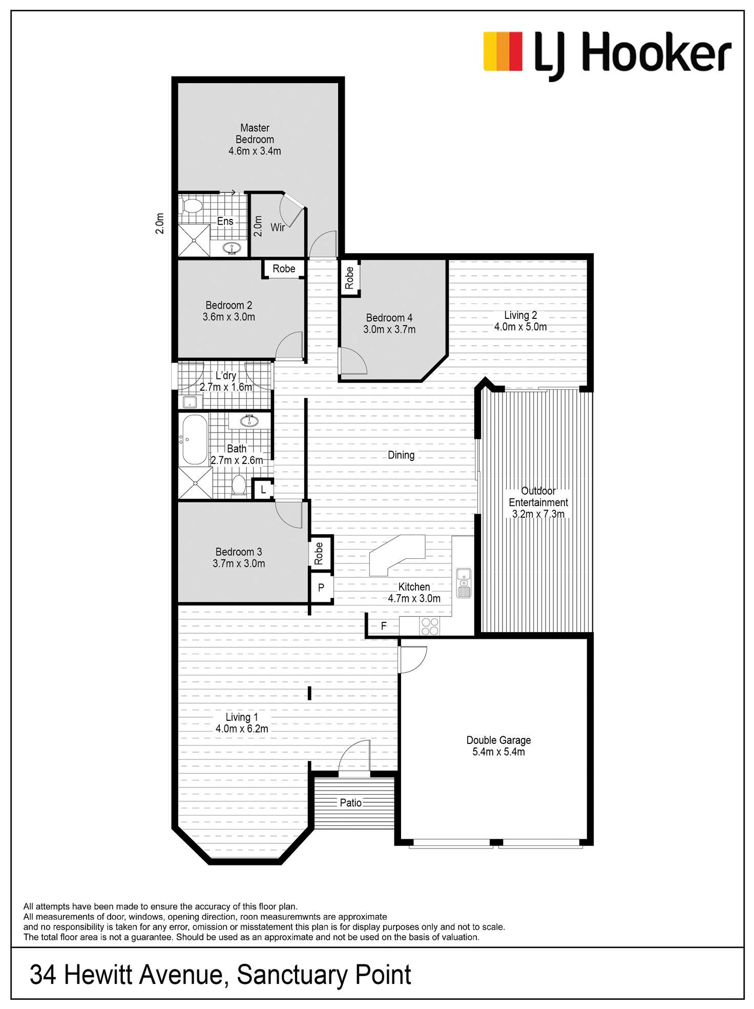 Floorplan of Homely house listing, 34 Hewitt Avenue, Sanctuary Point NSW 2540
