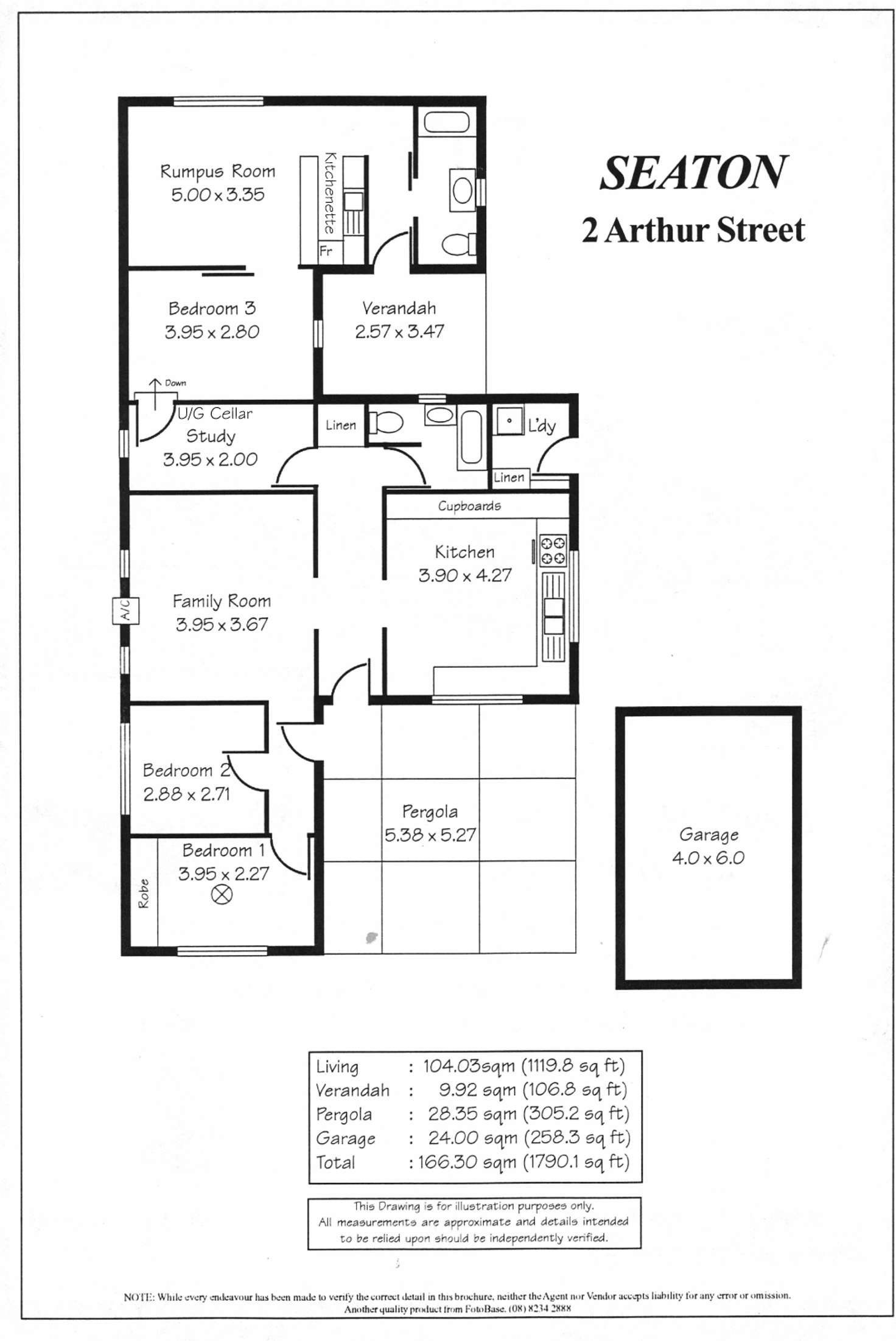 Floorplan of Homely house listing, 2 Arthur Street, Seaton SA 5023