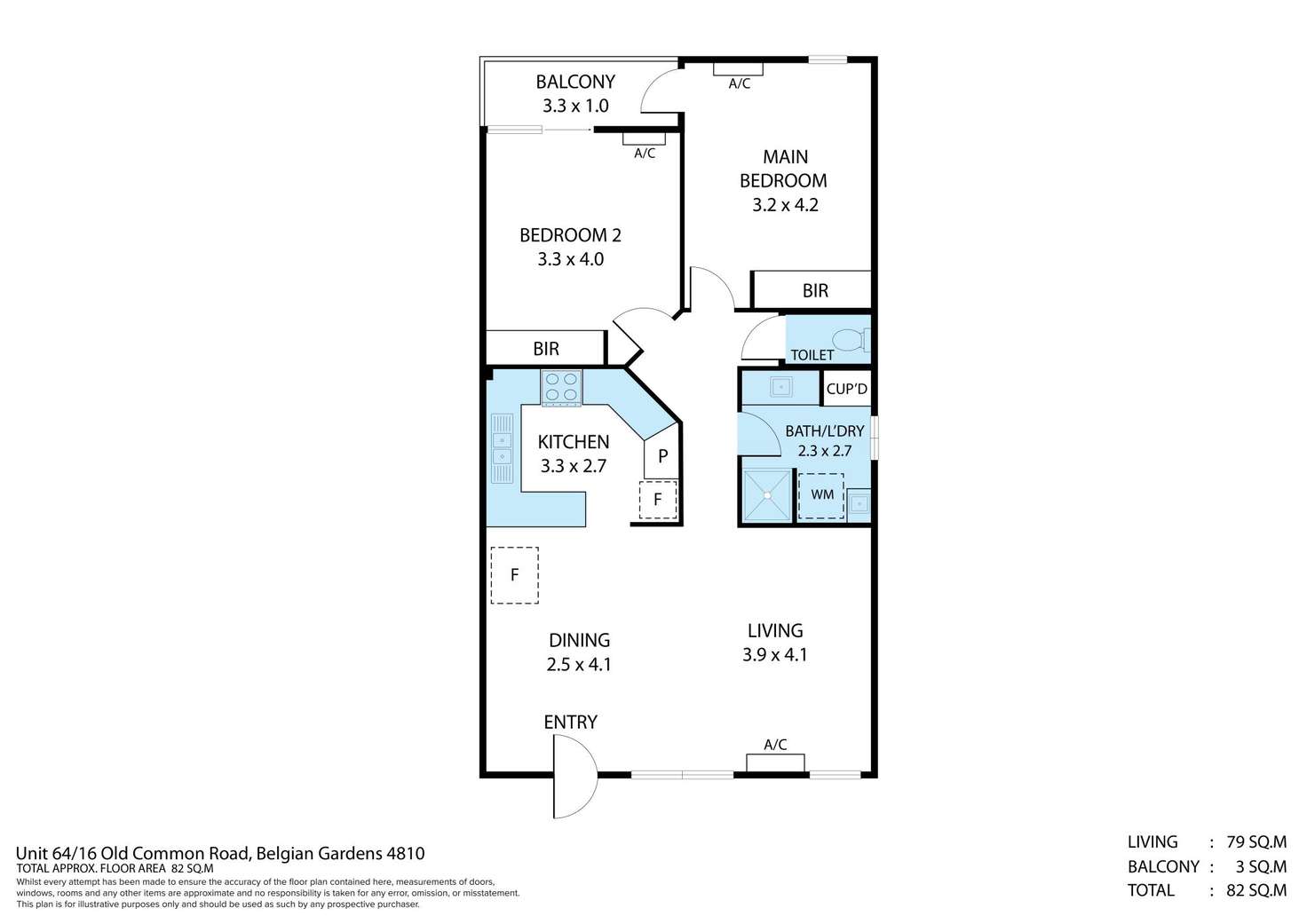 Floorplan of Homely unit listing, 64/16 Old Common Road, Belgian Gardens QLD 4810
