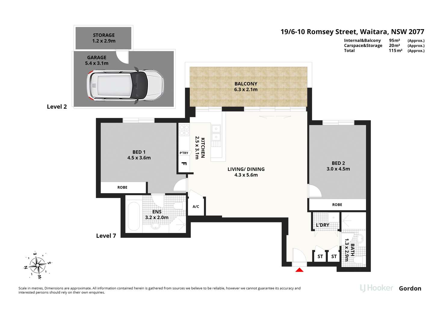 Floorplan of Homely apartment listing, 19/6-10 Romsey Street, Waitara NSW 2077