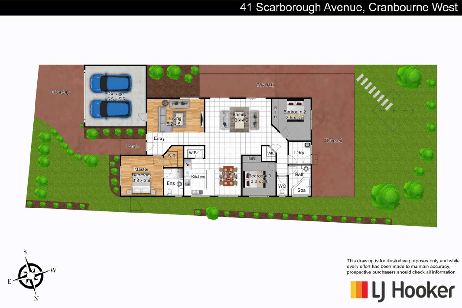 Floorplan of Homely house listing, 41 Scarborough Avenue, Cranbourne West VIC 3977
