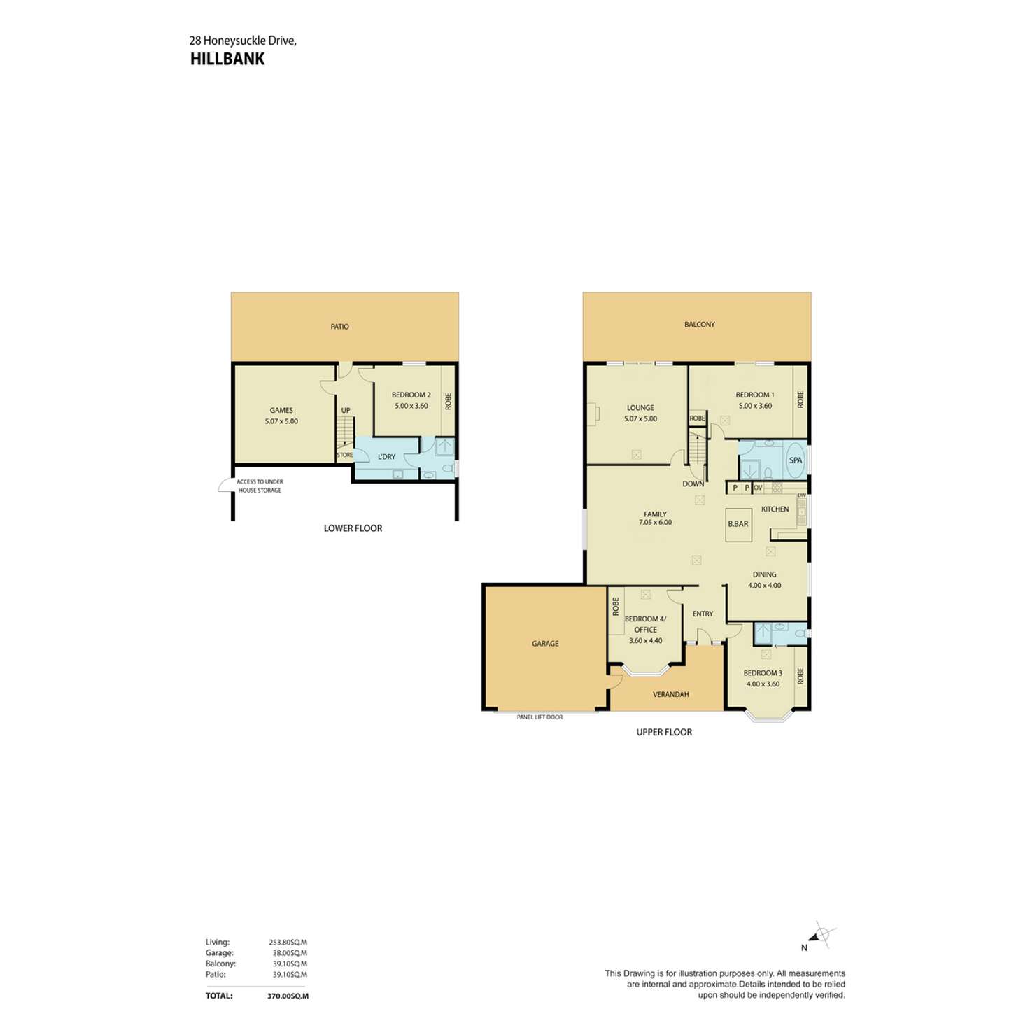 Floorplan of Homely house listing, 28 Honeysuckle Drive, Hillbank SA 5112