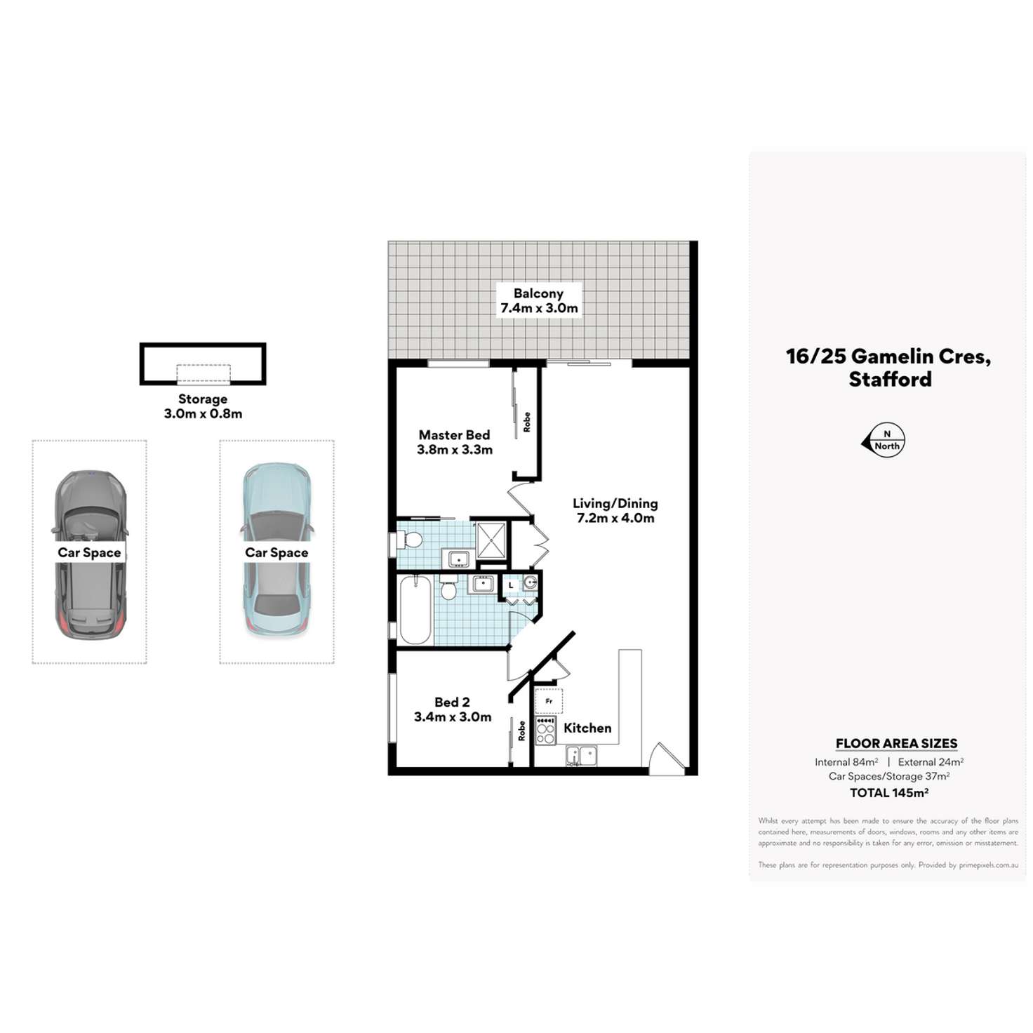 Floorplan of Homely apartment listing, 16/21-31 Gamelin Cresent, Stafford QLD 4053