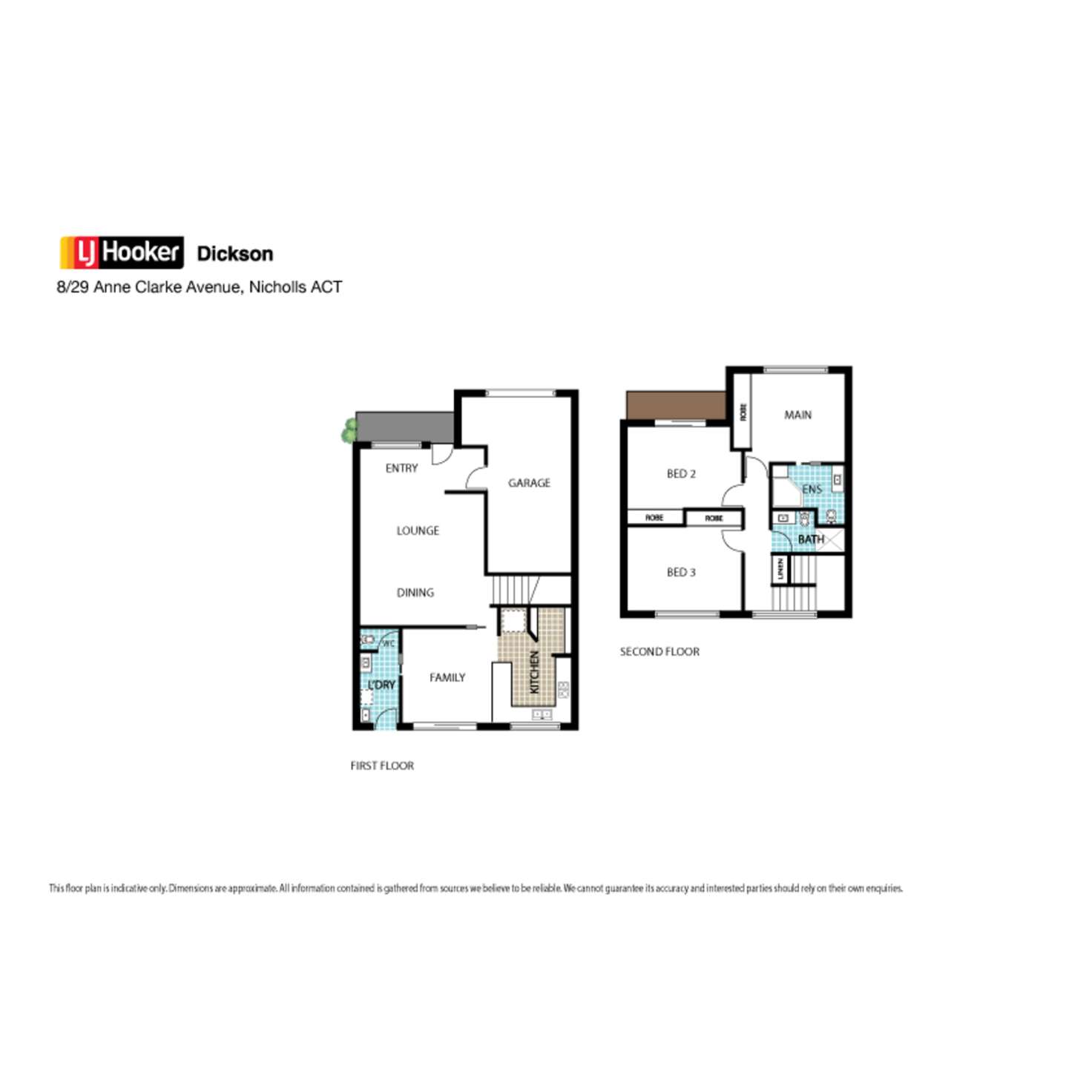 Floorplan of Homely townhouse listing, 8/29 Anne Clark Avenue, Nicholls ACT 2913