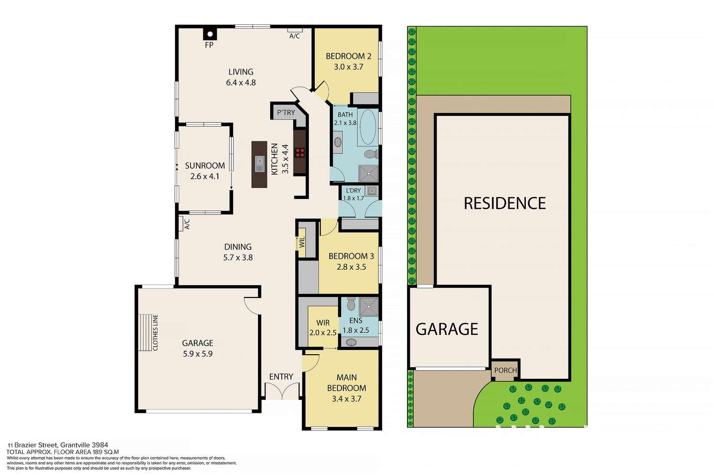 Floorplan of Homely house listing, 11 Brazier Street, Grantville VIC 3984