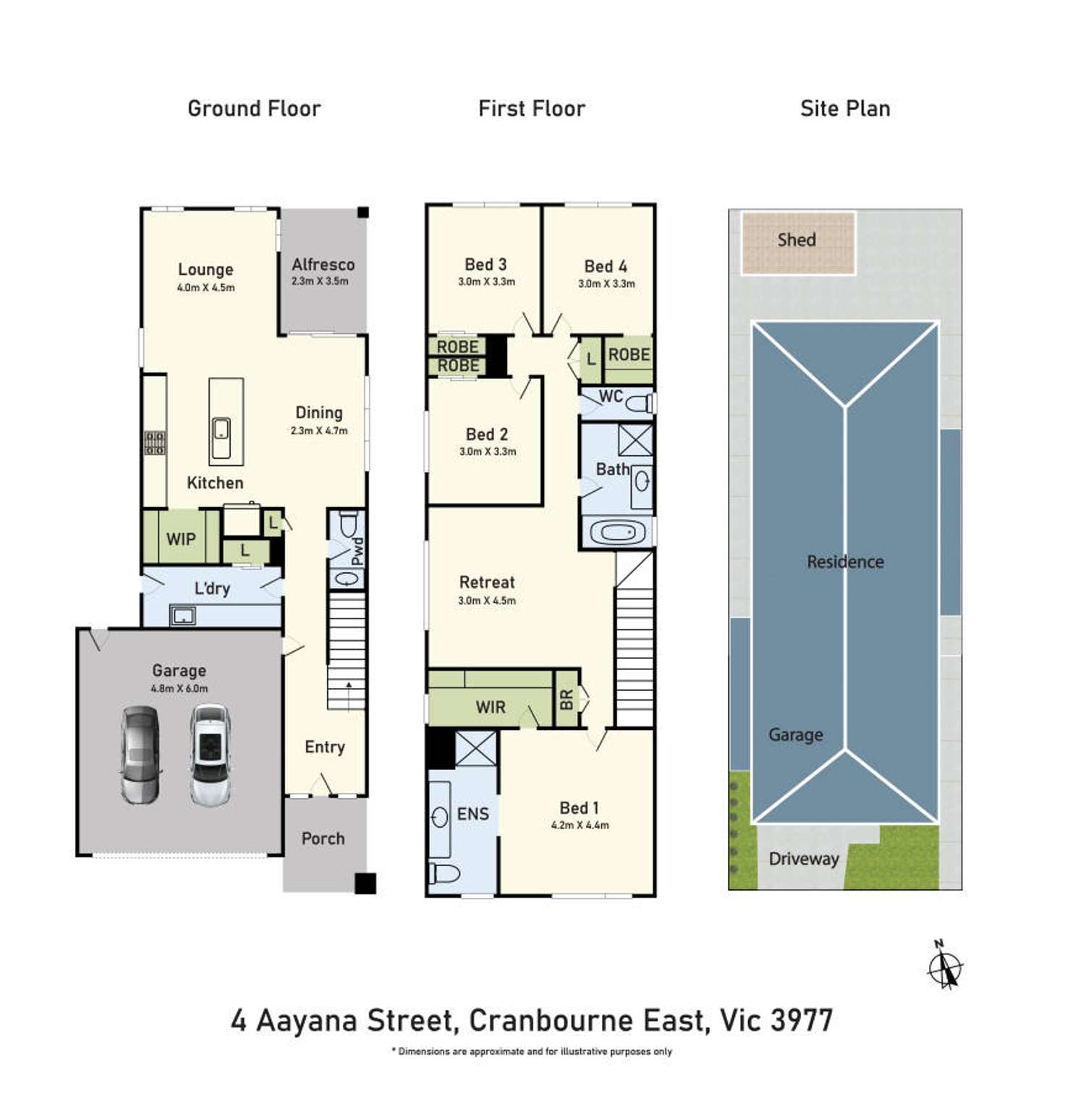 Floorplan of Homely house listing, 4 Aayana Street, Cranbourne East VIC 3977