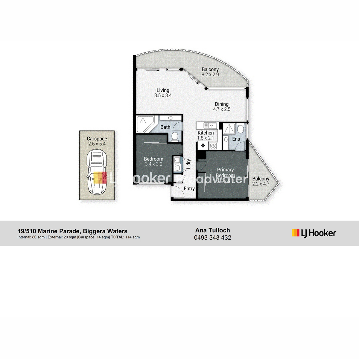 Floorplan of Homely apartment listing, 19/510 Marine Parade, Biggera Waters QLD 4216