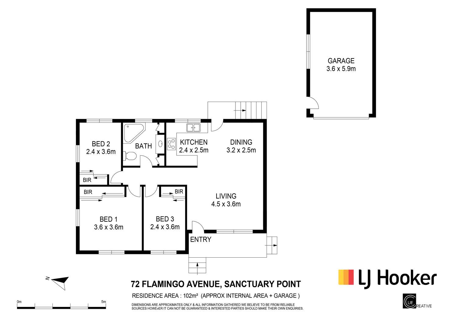 Floorplan of Homely house listing, 72 Flamingo Avenue, Sanctuary Point NSW 2540
