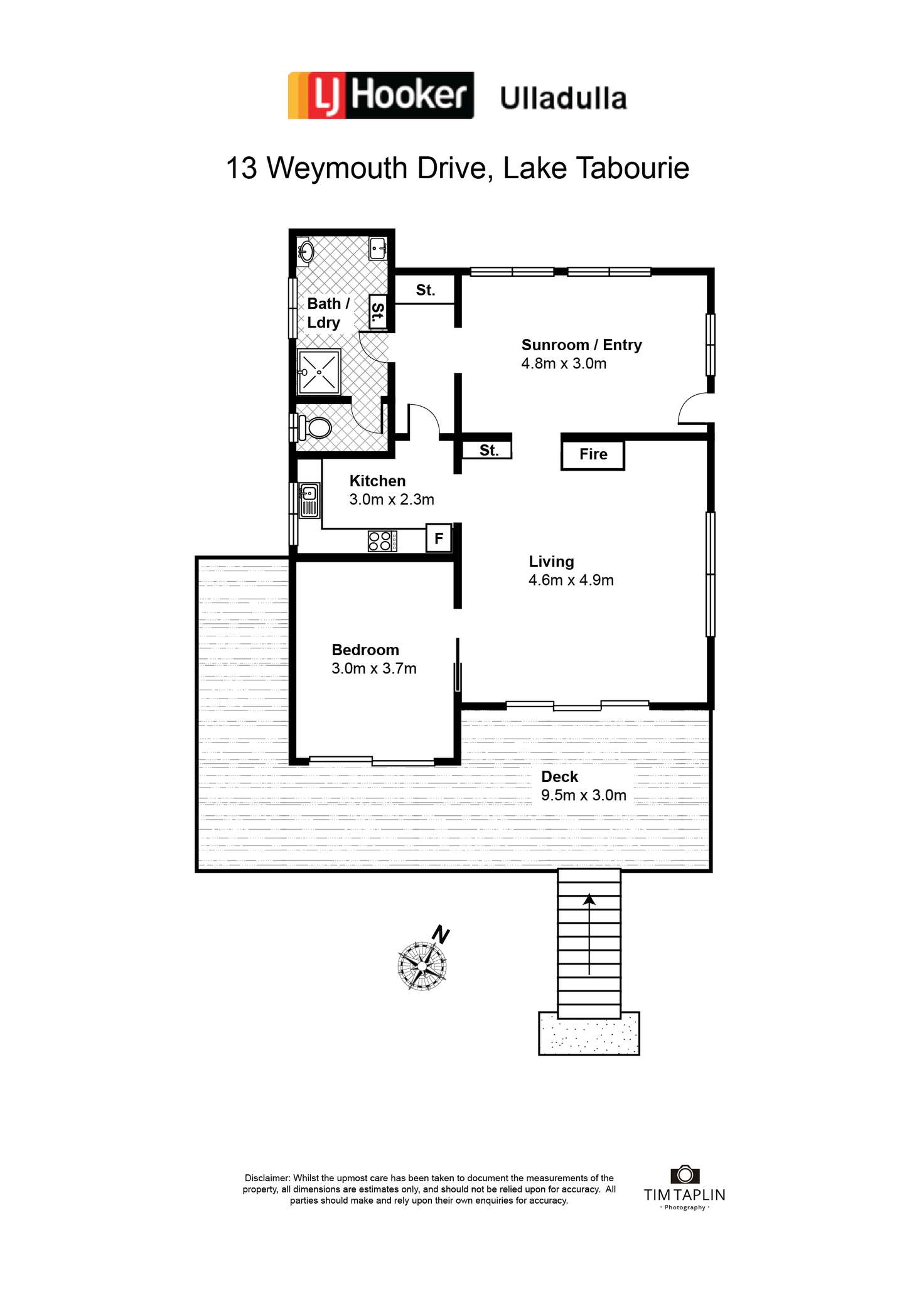 Floorplan of Homely house listing, 13 Weymouth Drive, Lake Tabourie NSW 2539