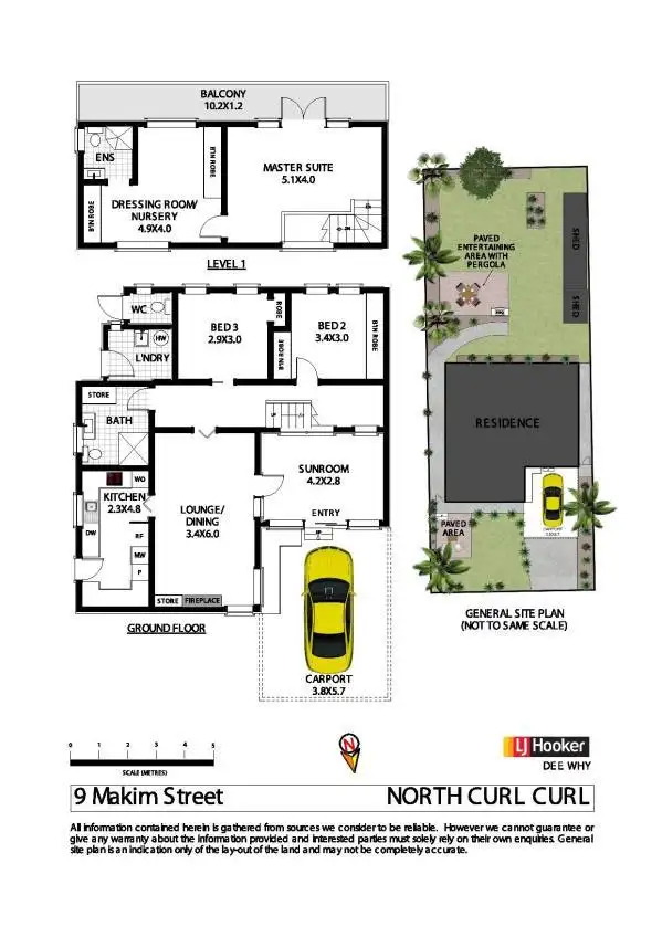 Floorplan of Homely house listing, 9 Makim Street, North Curl Curl NSW 2099