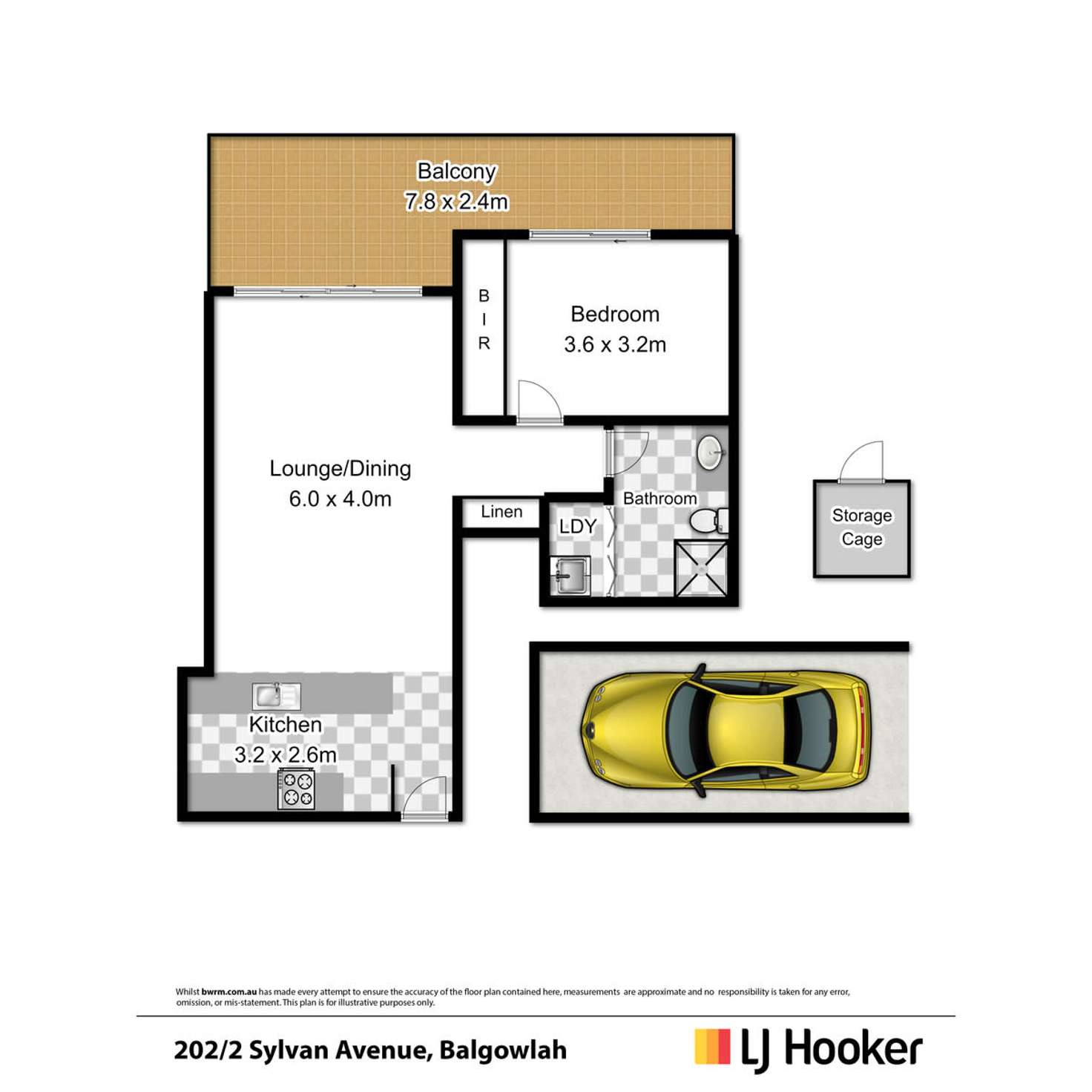 Floorplan of Homely apartment listing, 202/2 Sylvan Avenue, Balgowlah NSW 2093