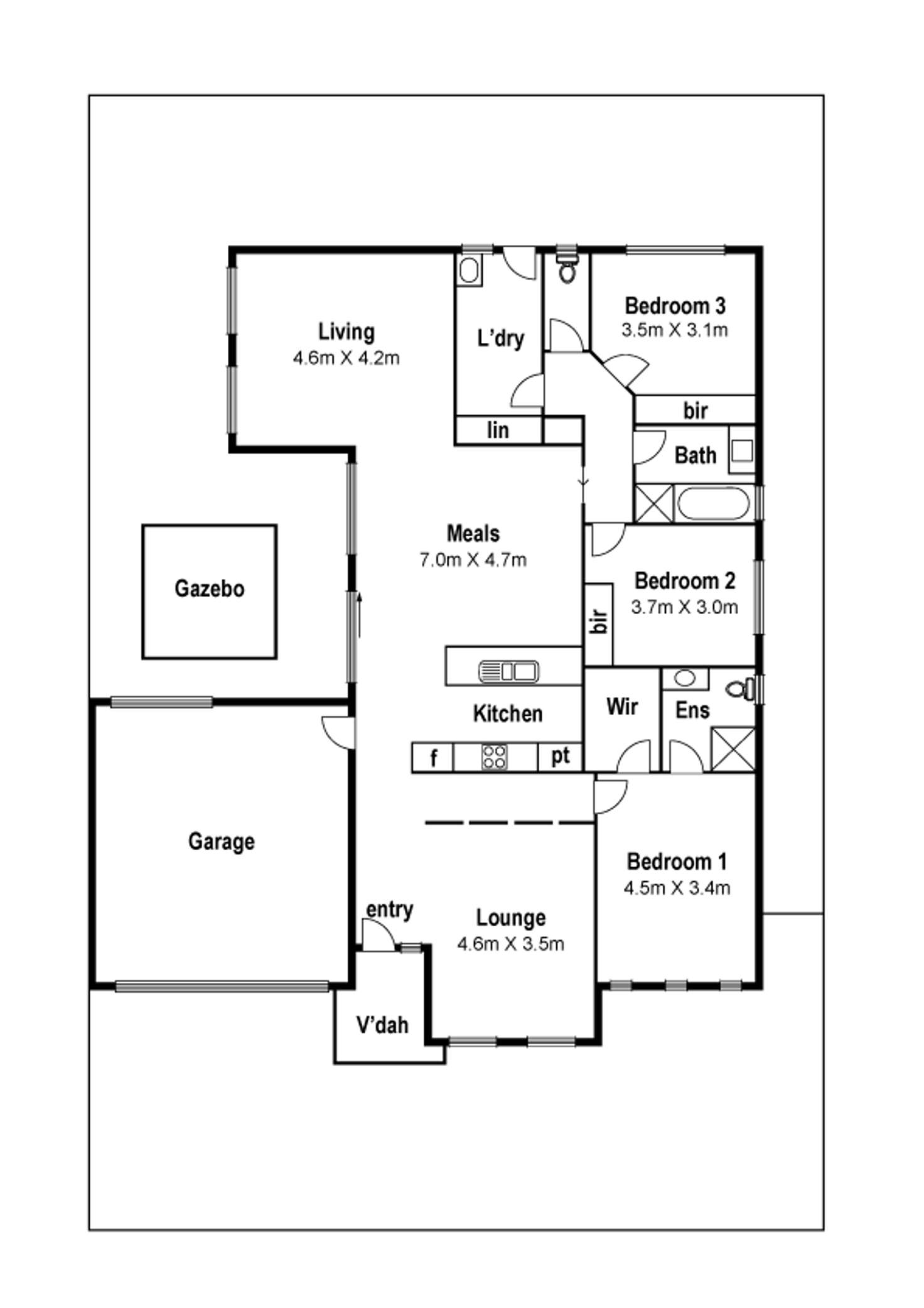 Floorplan of Homely house listing, 10 Villeroy St, Mernda VIC 3754