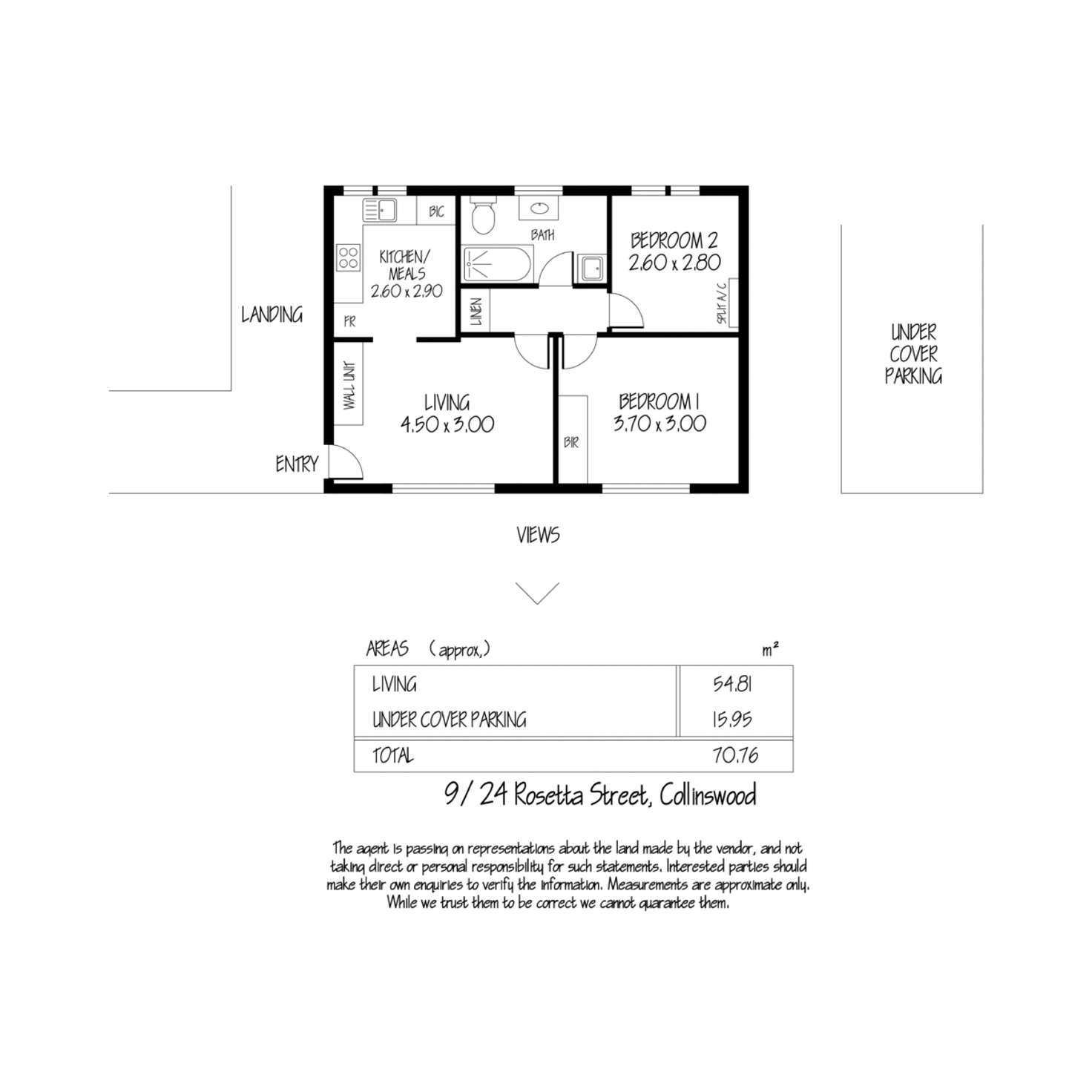 Floorplan of Homely unit listing, 9/24 Rosetta Street, Collinswood SA 5081