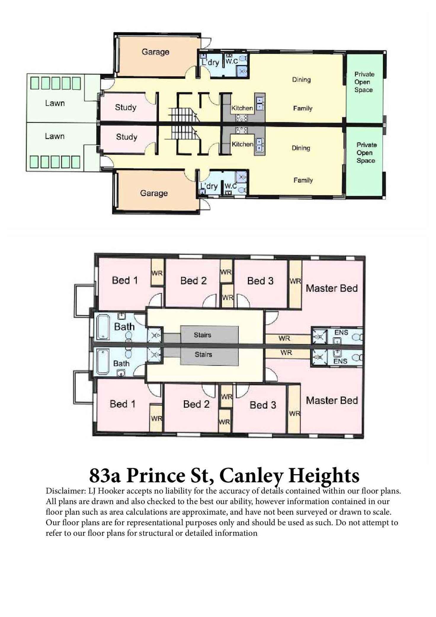 Floorplan of Homely semiDetached listing, 83a Prince Street, Canley Heights NSW 2166