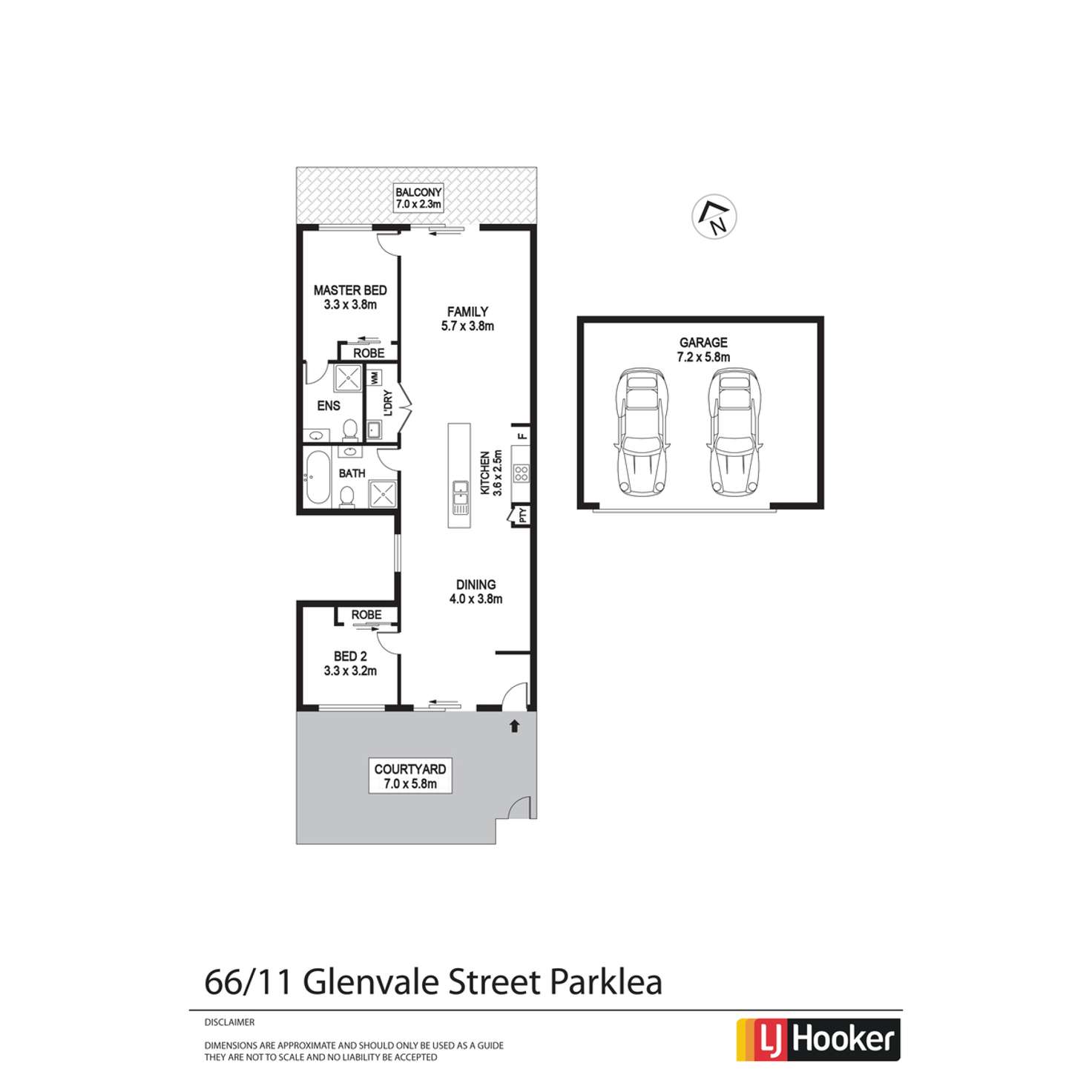 Floorplan of Homely unit listing, 66/11 Glenvale Avenue, Parklea NSW 2768