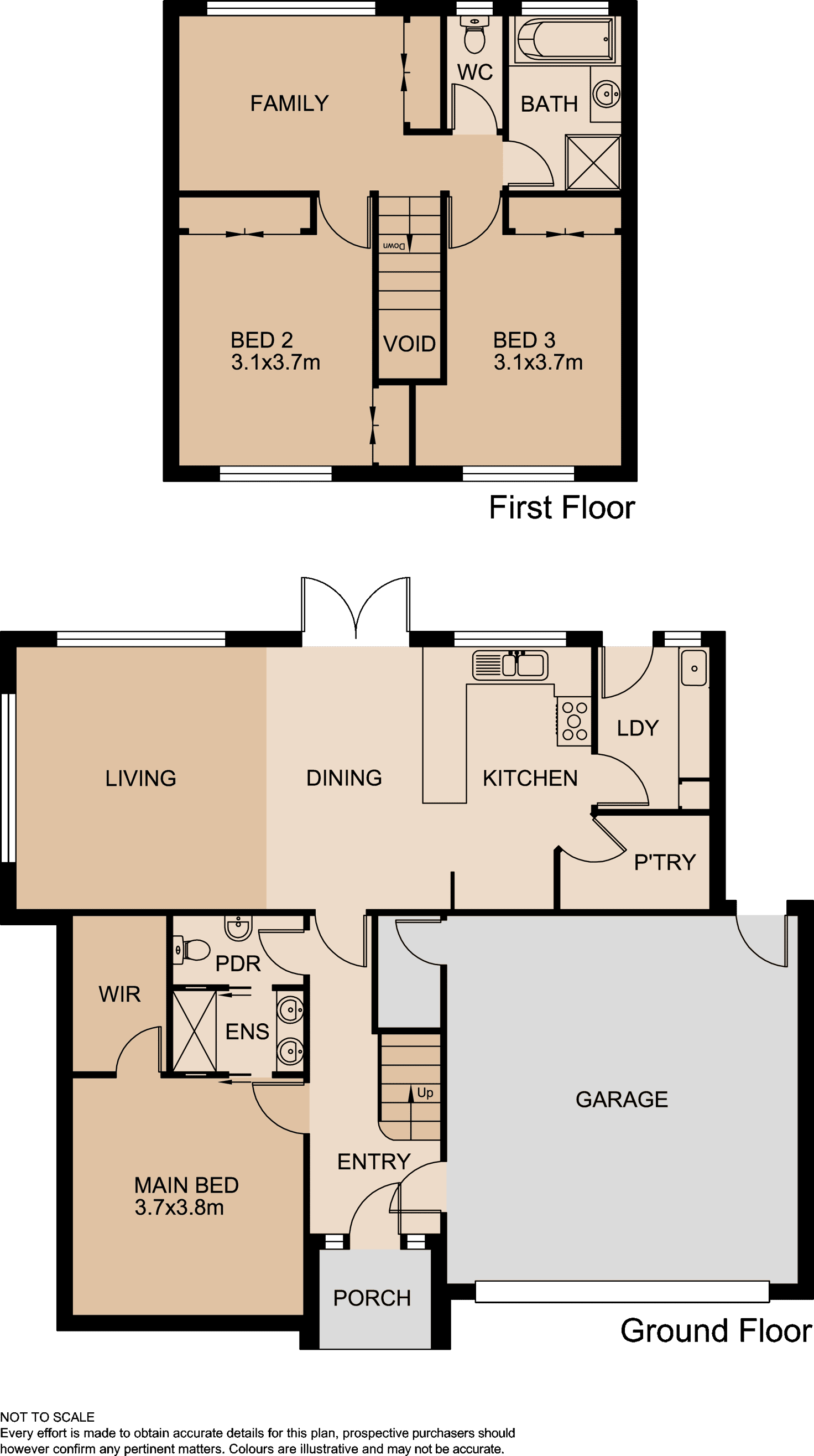 Floorplan of Homely house listing, 1/12 Kilvington Court, Berwick VIC 3806