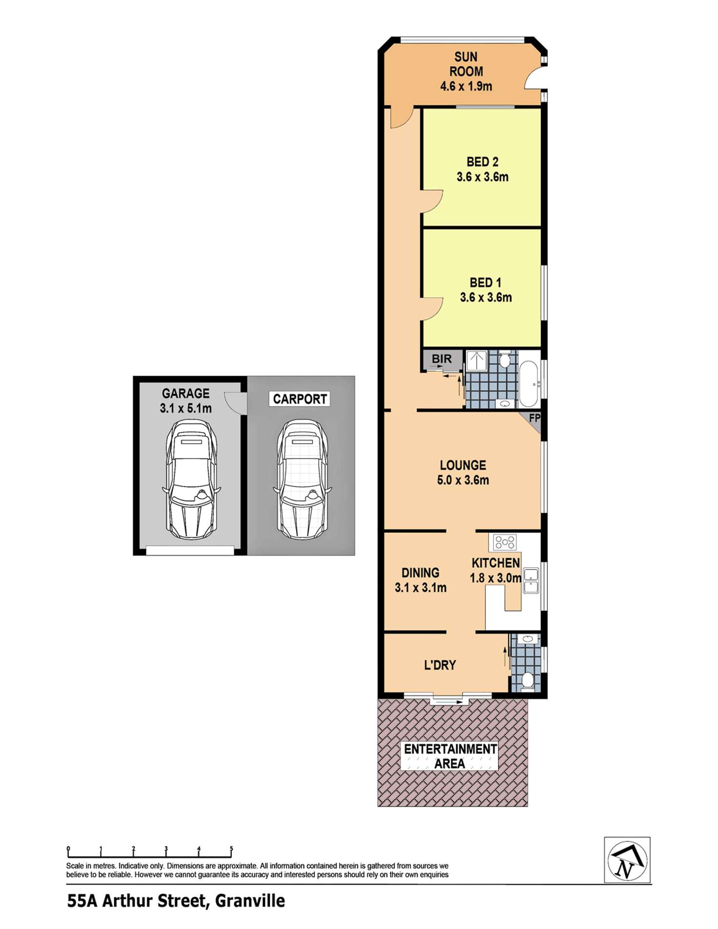 Floorplan of Homely house listing, 55A Arthur Street, Rosehill NSW 2142