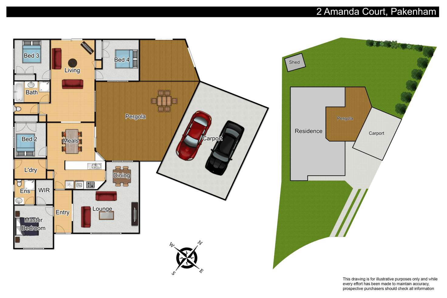 Floorplan of Homely house listing, 2 Amanda Court, Pakenham VIC 3810