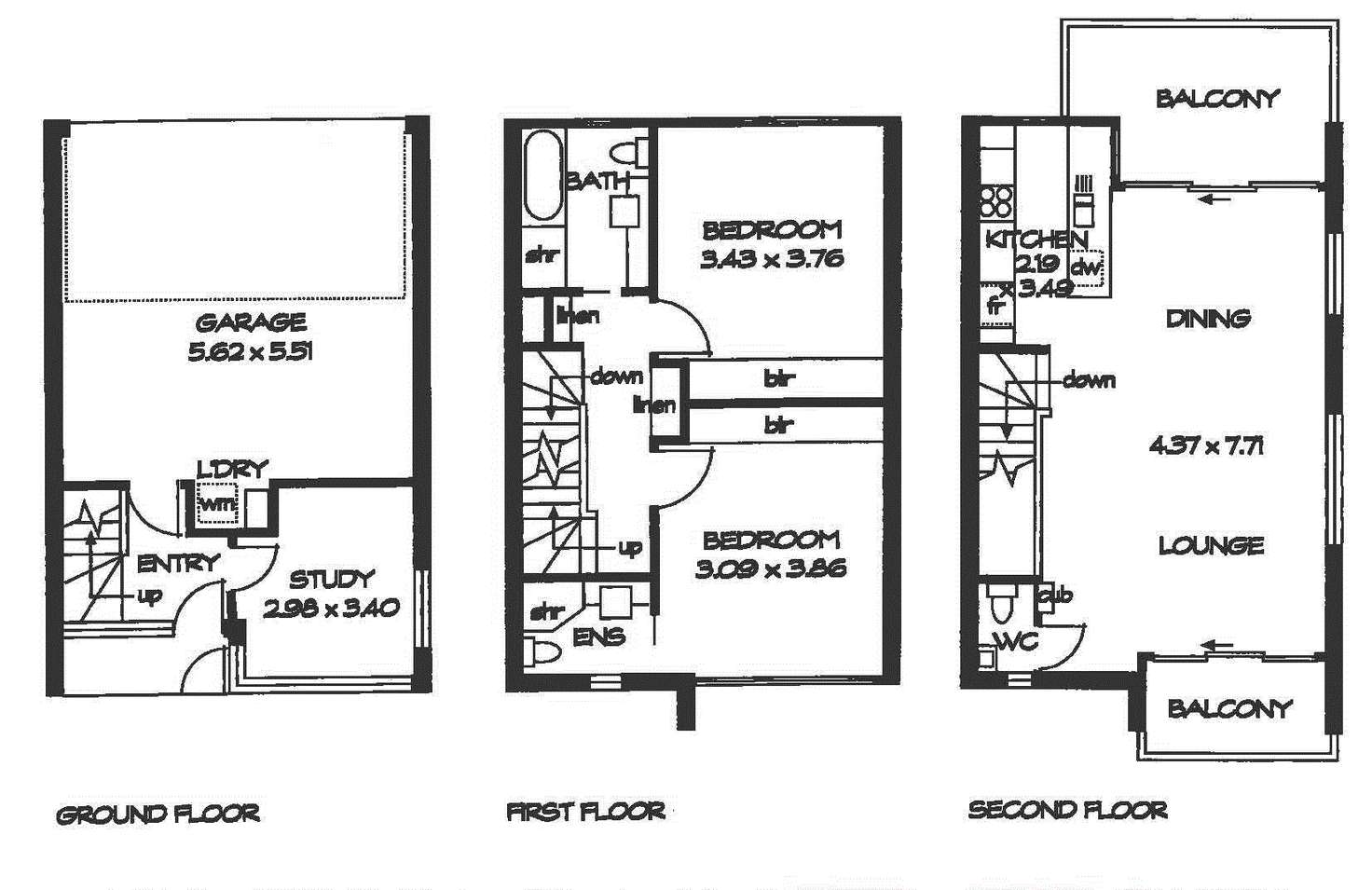 Floorplan of Homely townhouse listing, Address available on request