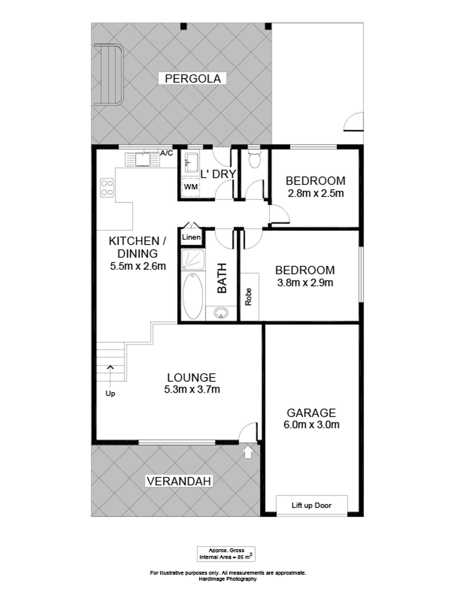 Floorplan of Homely unit listing, 2/12 Cortina Avenue, Holden Hill SA 5088