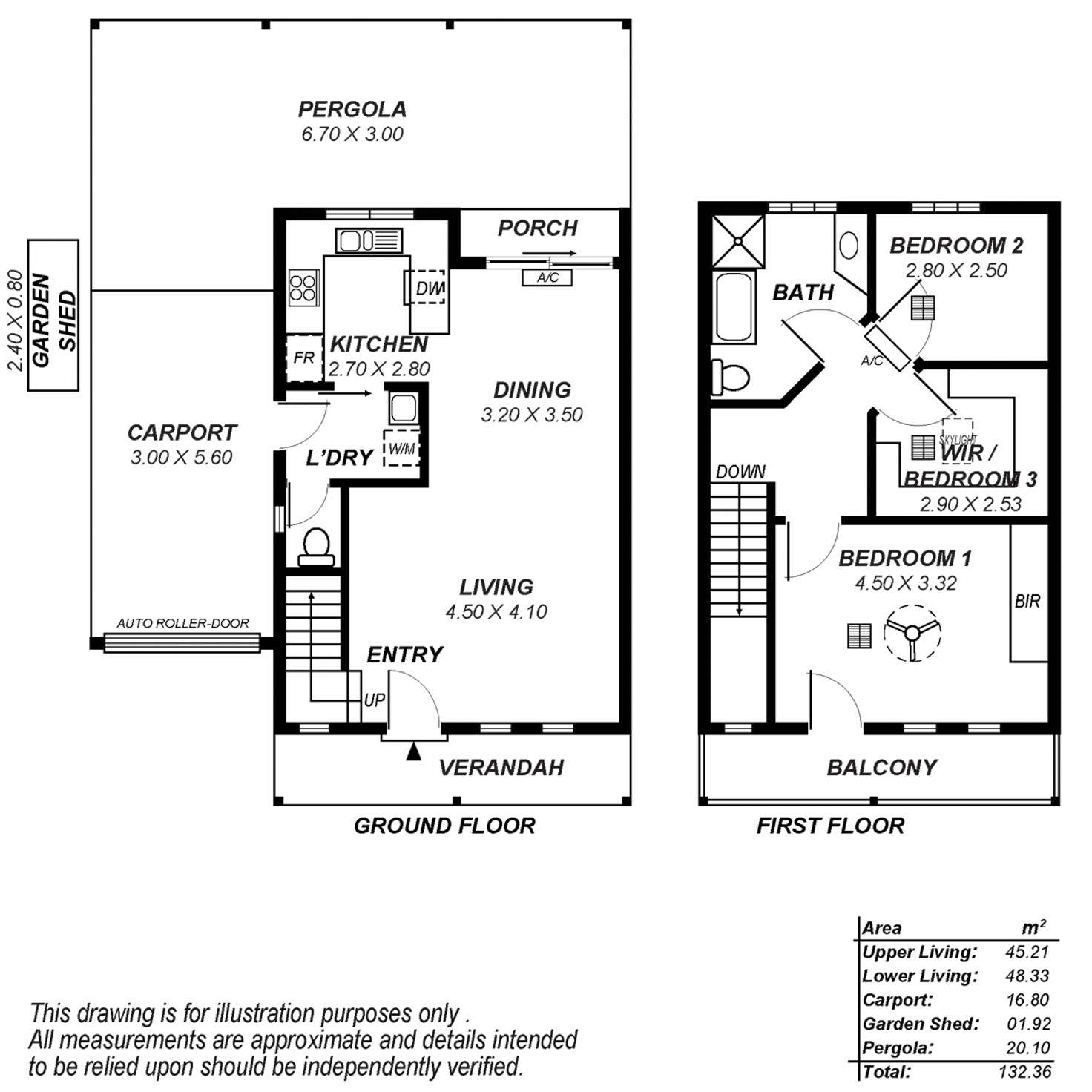 Floorplan of Homely townhouse listing, 3/4 Anderson Street, Fullarton SA 5063