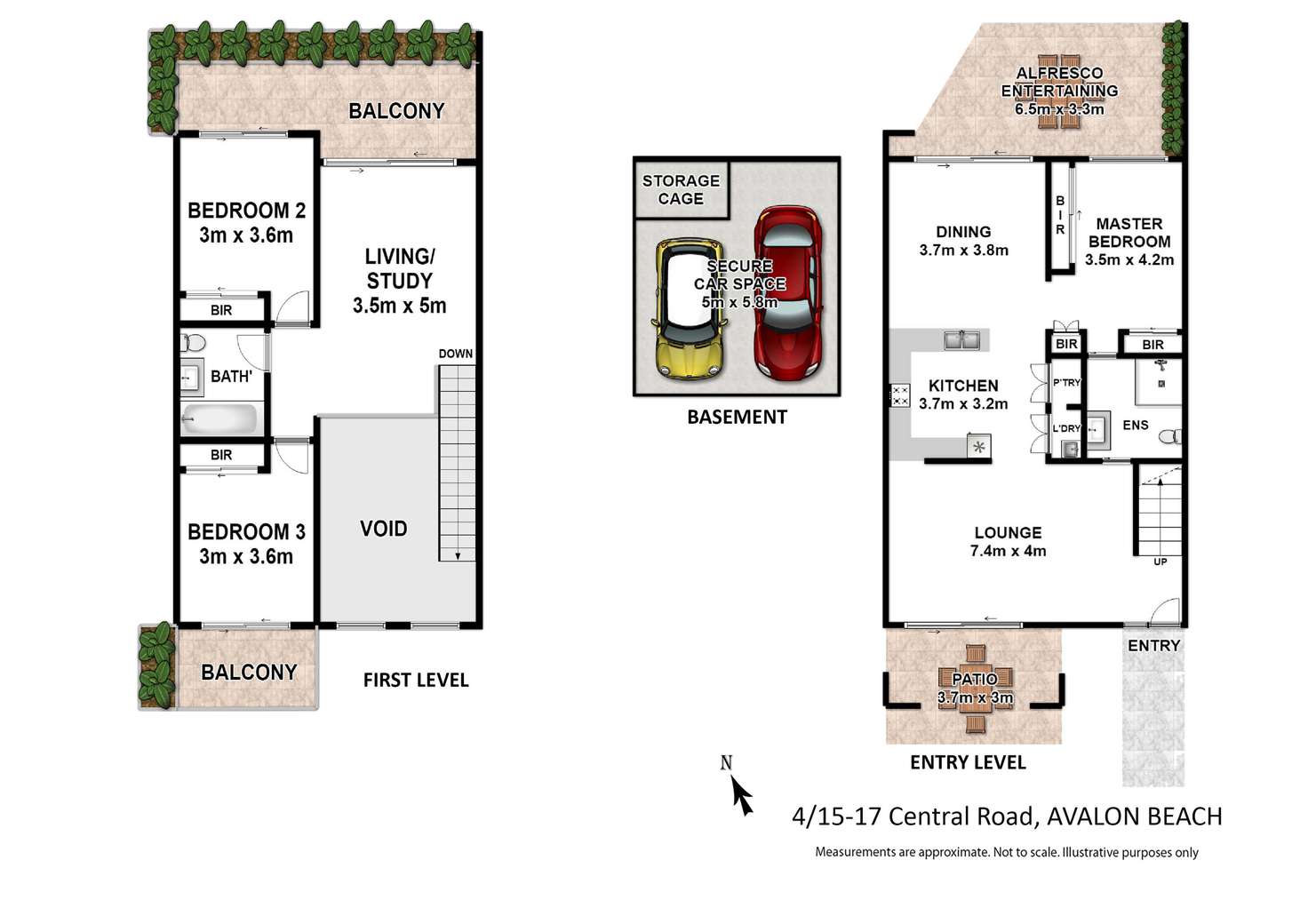 Floorplan of Homely house listing, 4/15-17 Central Road, Avalon Beach NSW 2107