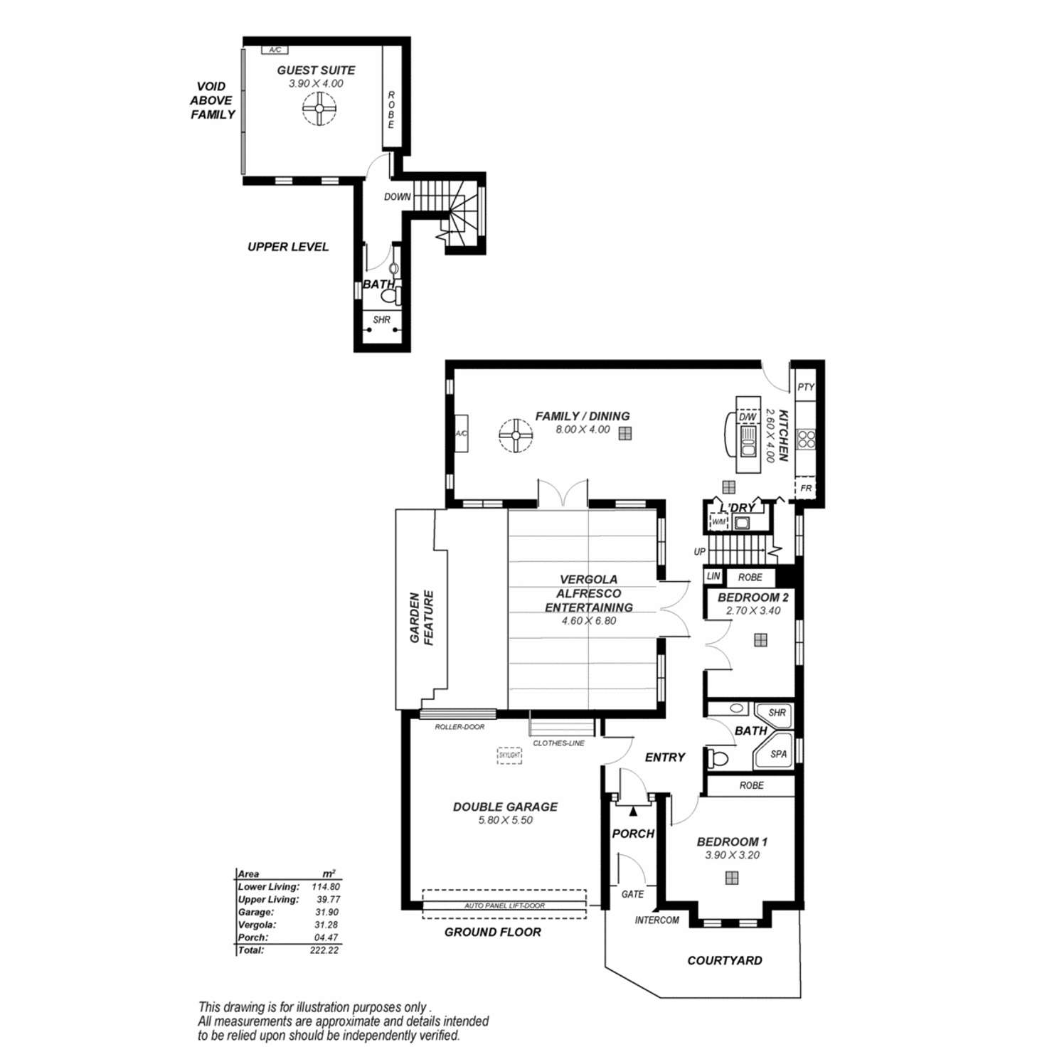 Floorplan of Homely townhouse listing, 15 Anderson Street, Fullarton SA 5063