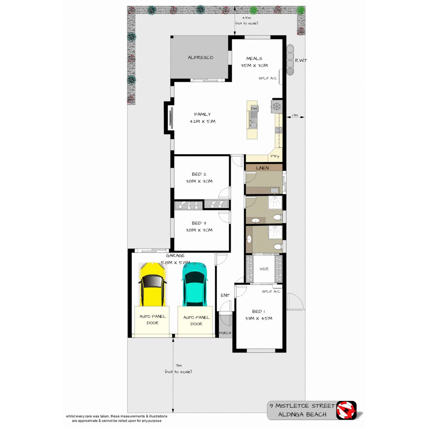 Floorplan of Homely house listing, 9 Mistletoe Street, Aldinga Beach SA 5173