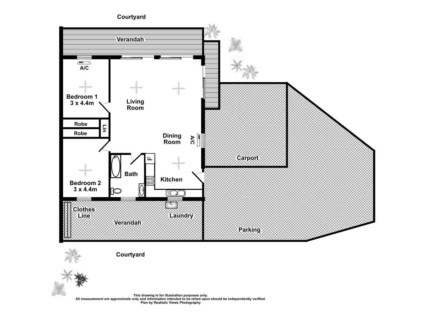Floorplan of Homely semiDetached listing, 1/32 Rosetta Street, Gray NT 830
