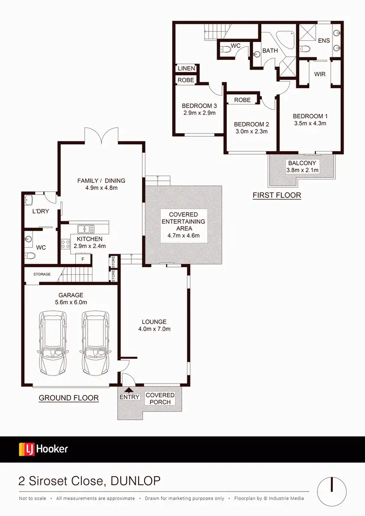 Floorplan of Homely house listing, 2 Siroset Close, Dunlop ACT 2615