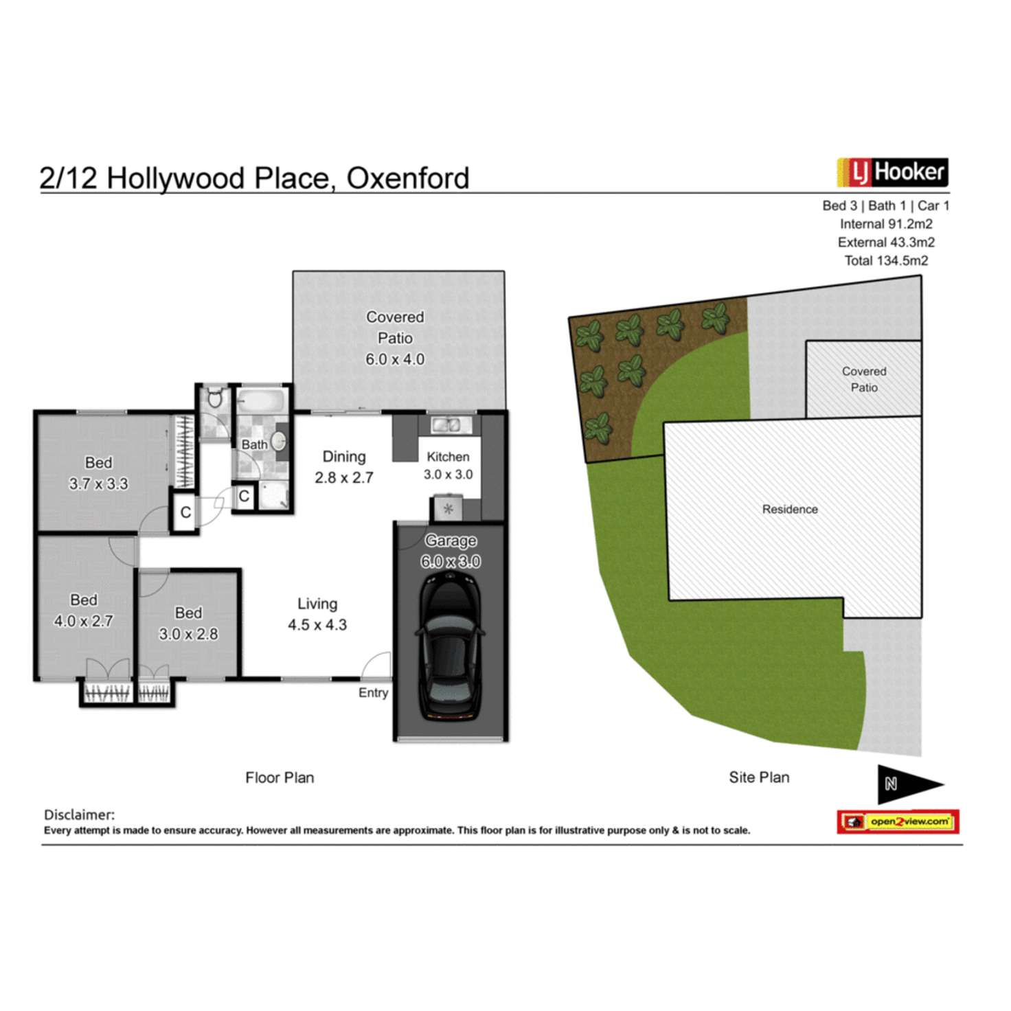 Floorplan of Homely house listing, 2/12 Hollywood Place, Oxenford QLD 4210