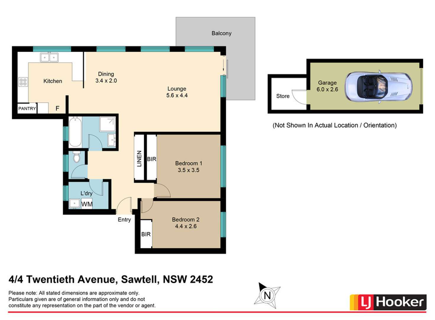 Floorplan of Homely unit listing, 4/4 Twentieth Avenue, Sawtell NSW 2452