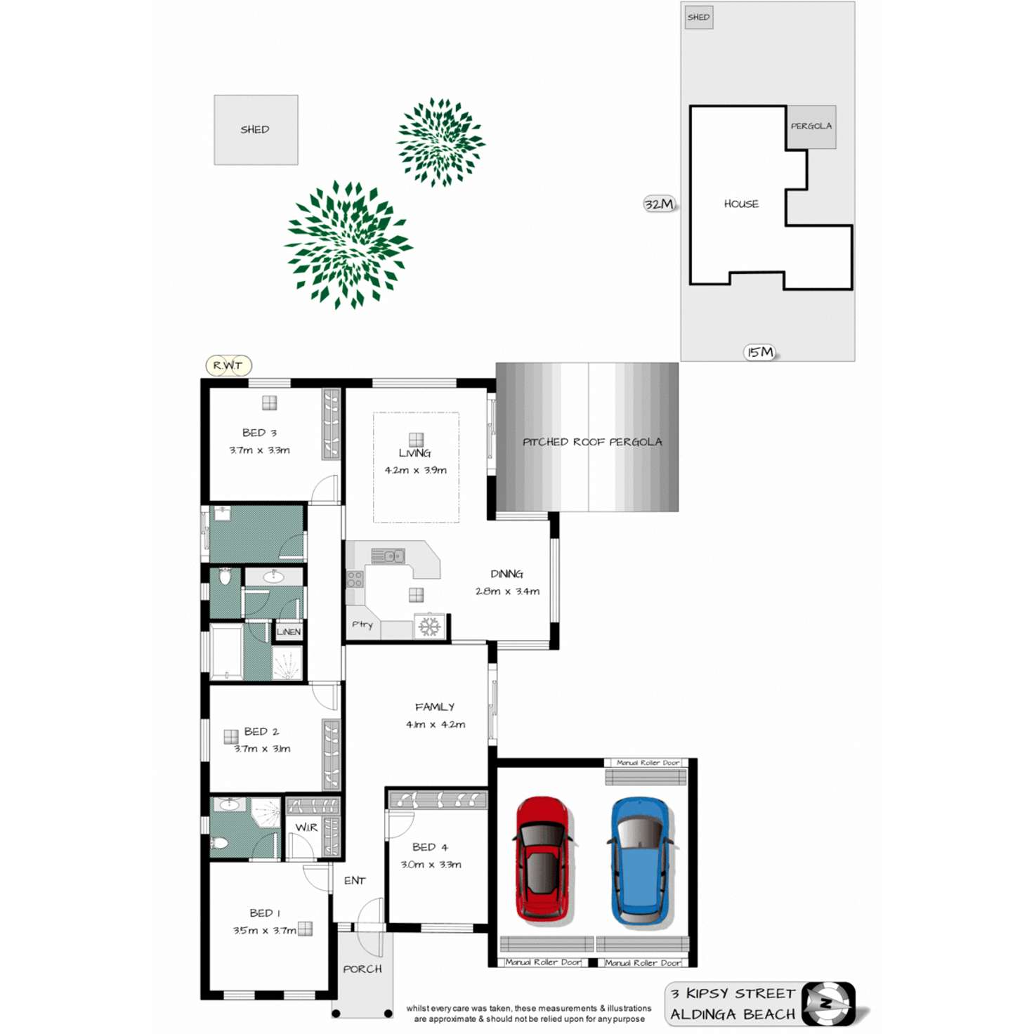 Floorplan of Homely house listing, 3 Kipsy Street, Aldinga Beach SA 5173
