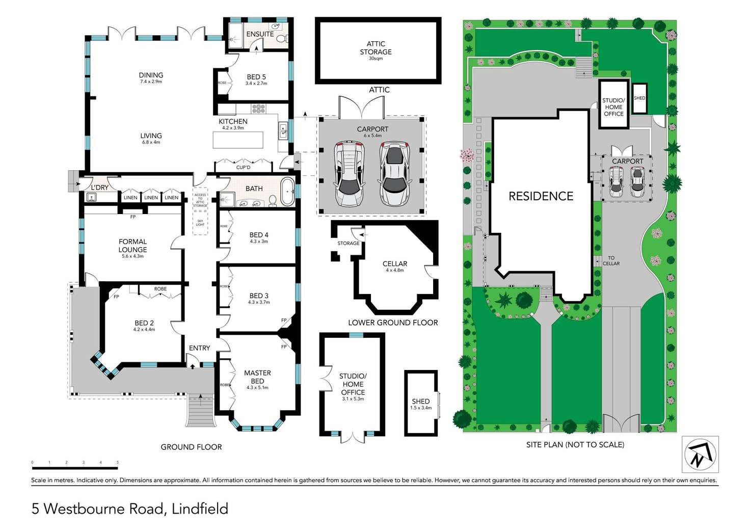 Floorplan of Homely house listing, 5 Westbourne Road, Lindfield NSW 2070