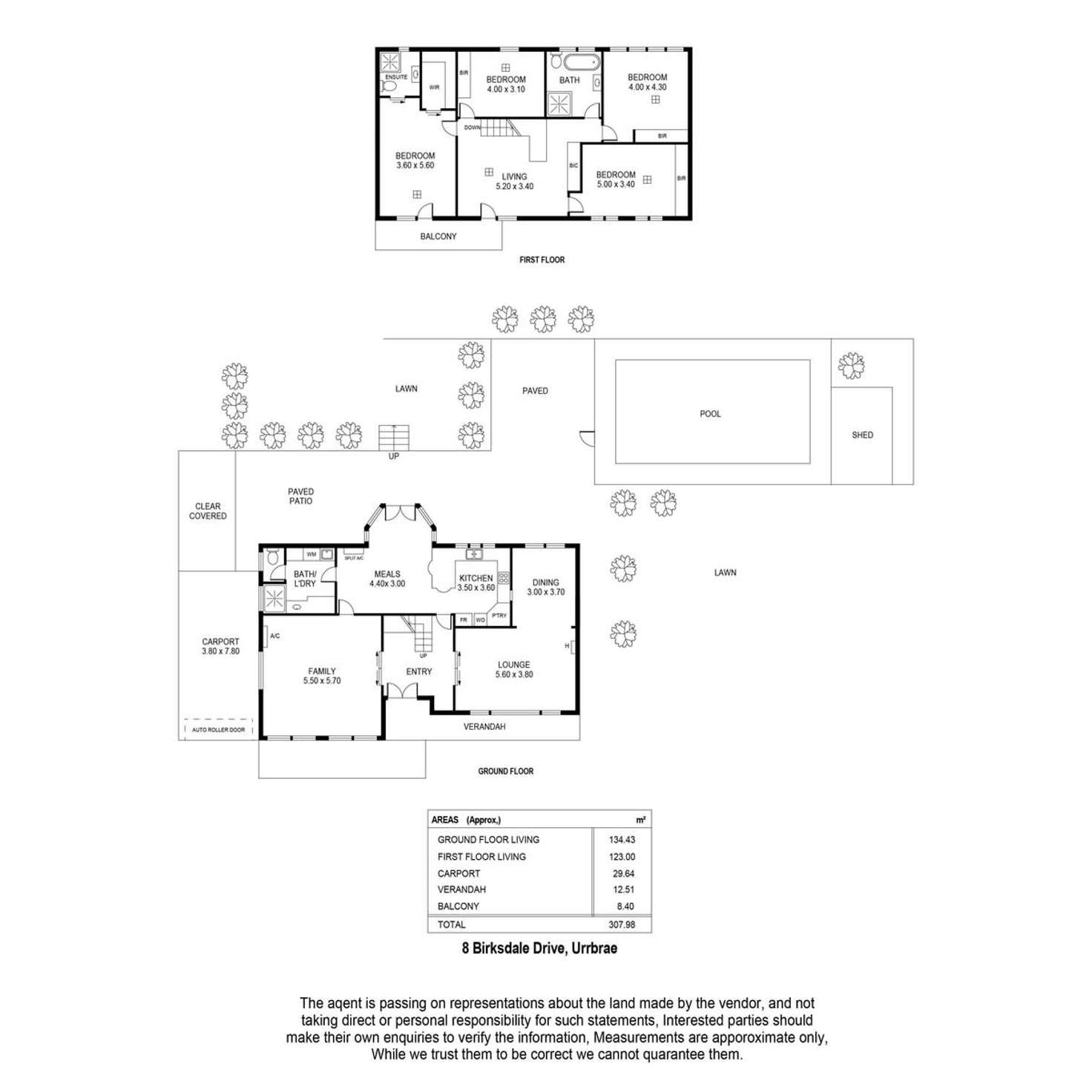 Floorplan of Homely house listing, 8 Birksgate Drive, Urrbrae SA 5064