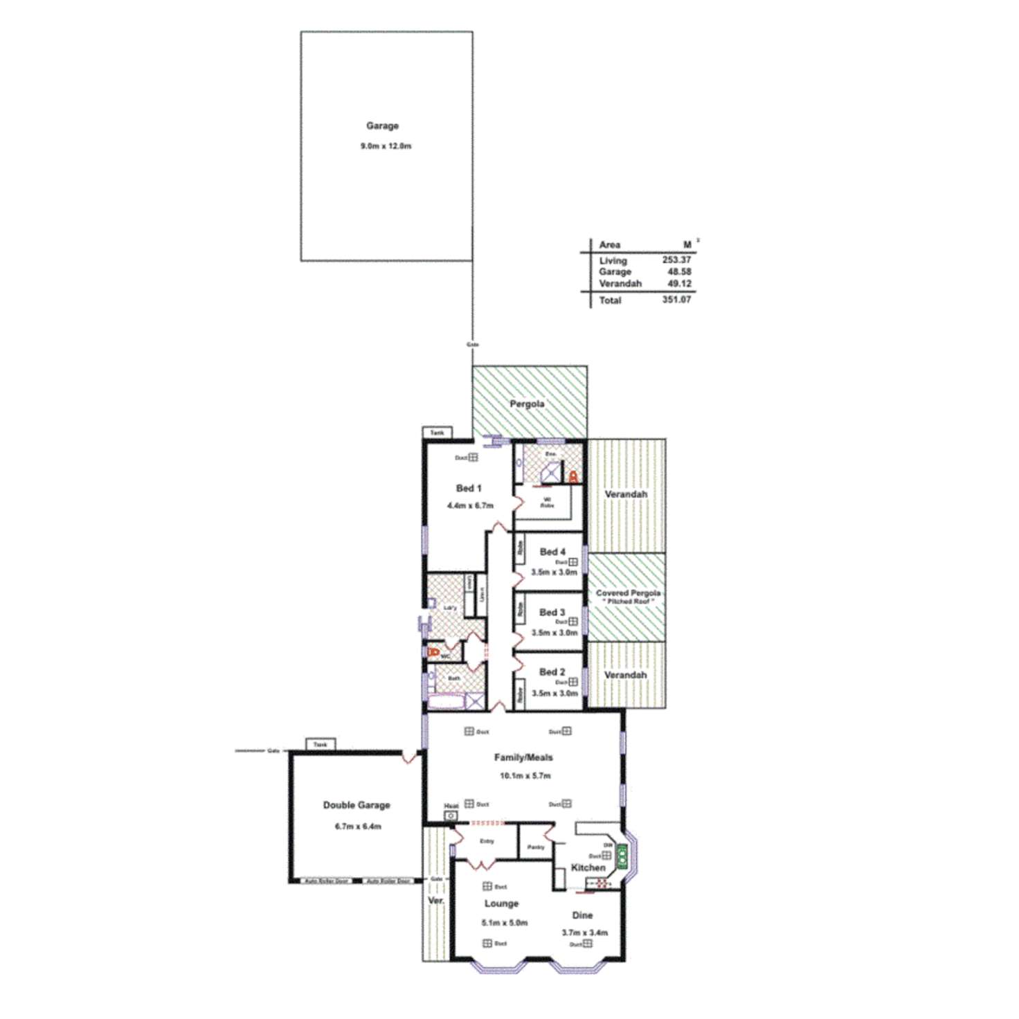 Floorplan of Homely house listing, 3 Caitlin Court, Angle Vale SA 5117