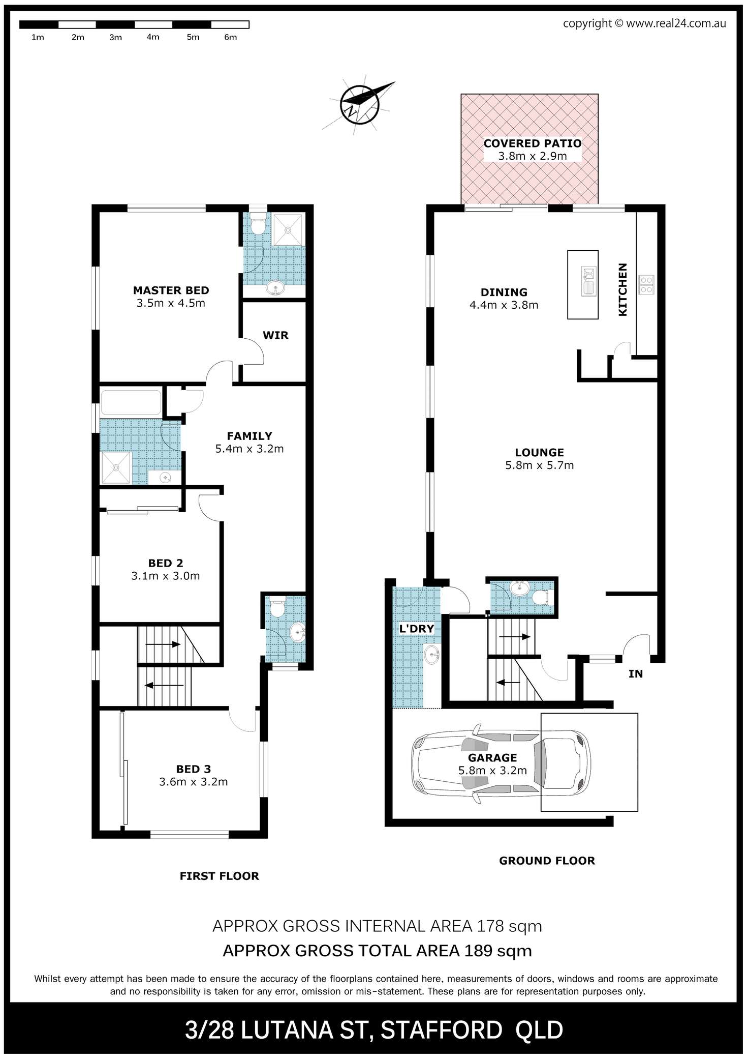 Floorplan of Homely townhouse listing, 3/28 Lutana Street, Stafford QLD 4053