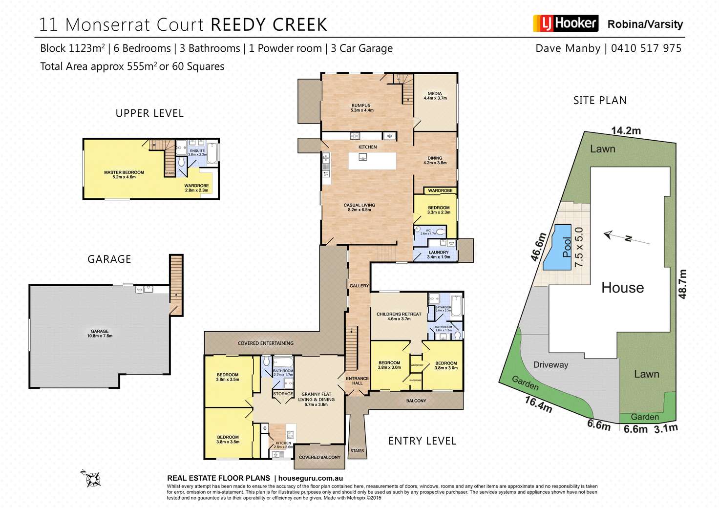 Floorplan of Homely house listing, 11 Monserrat Court, Reedy Creek QLD 4227