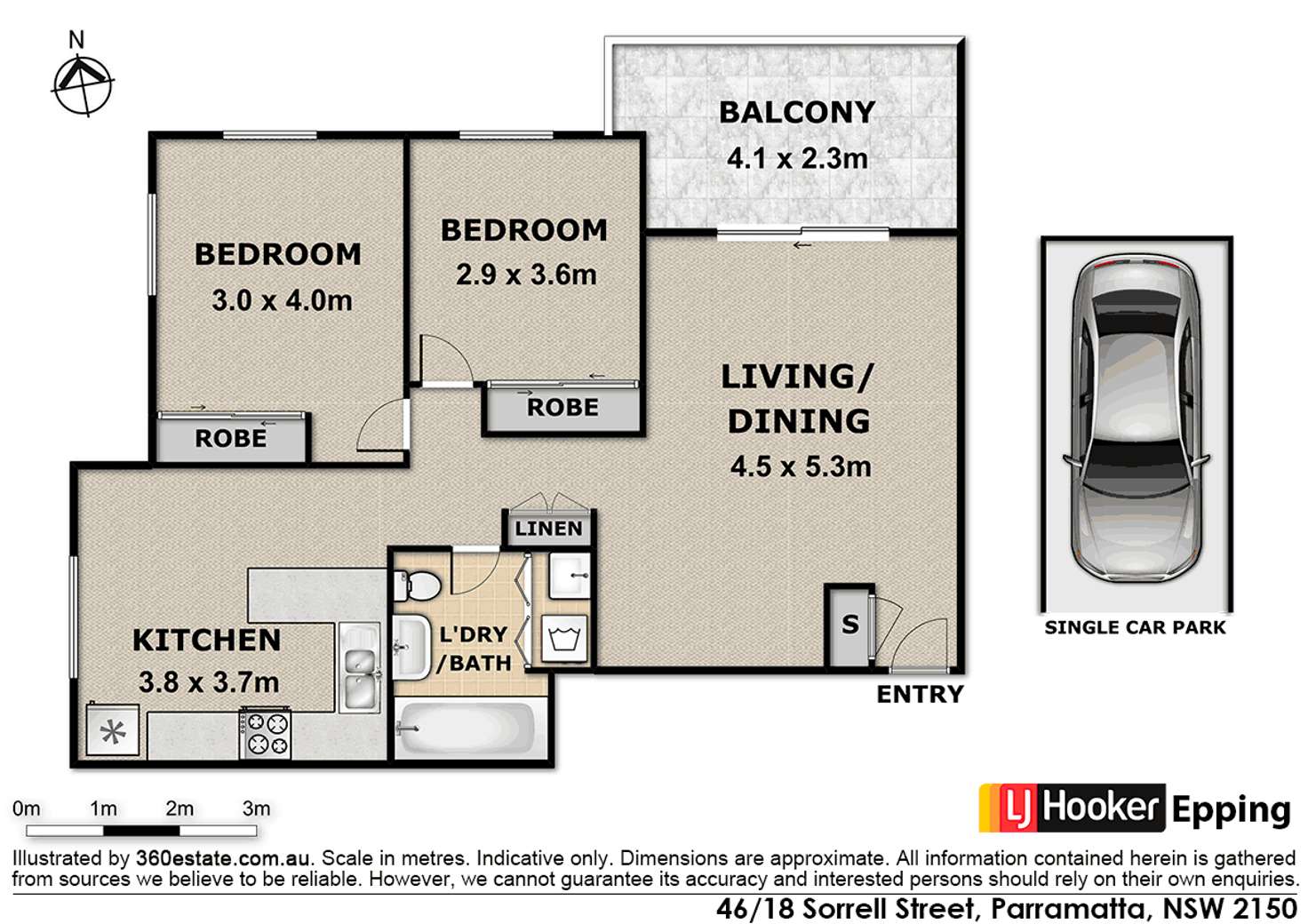 Floorplan of Homely unit listing, 46/18 Sorrell Street, Parramatta NSW 2150