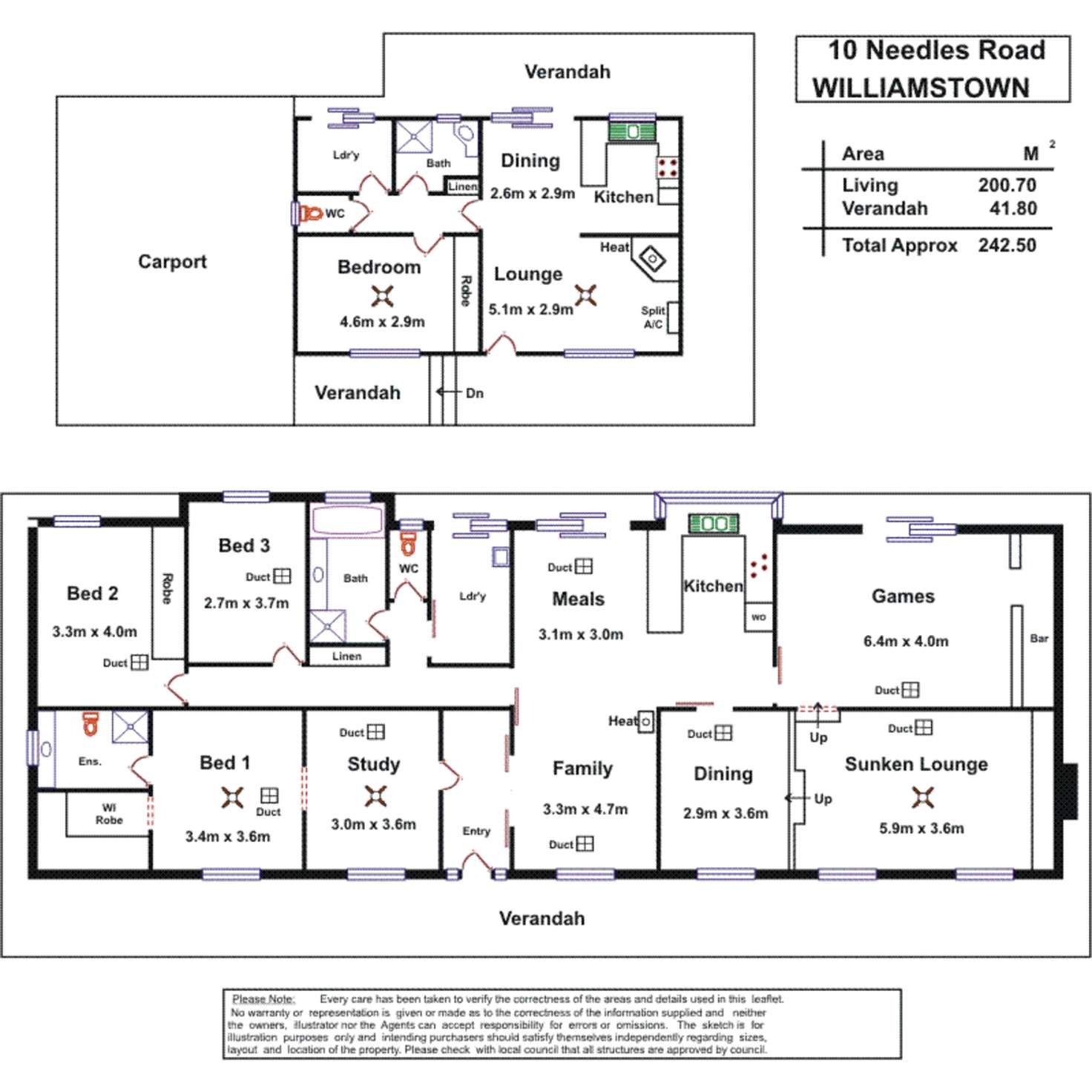 Floorplan of Homely house listing, 47 Needles Road, Williamstown SA 5351