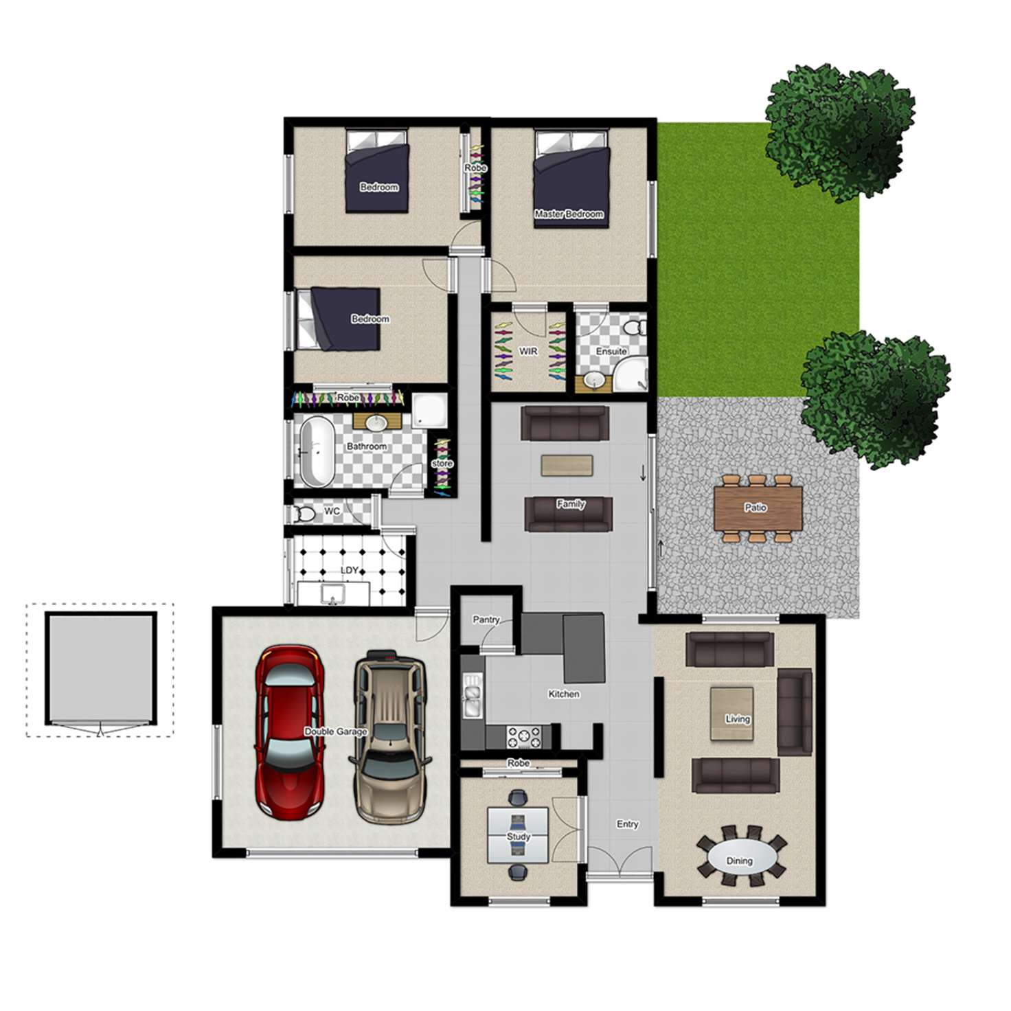 Floorplan of Homely house listing, 6 Maltravers Drive, Arundel QLD 4214