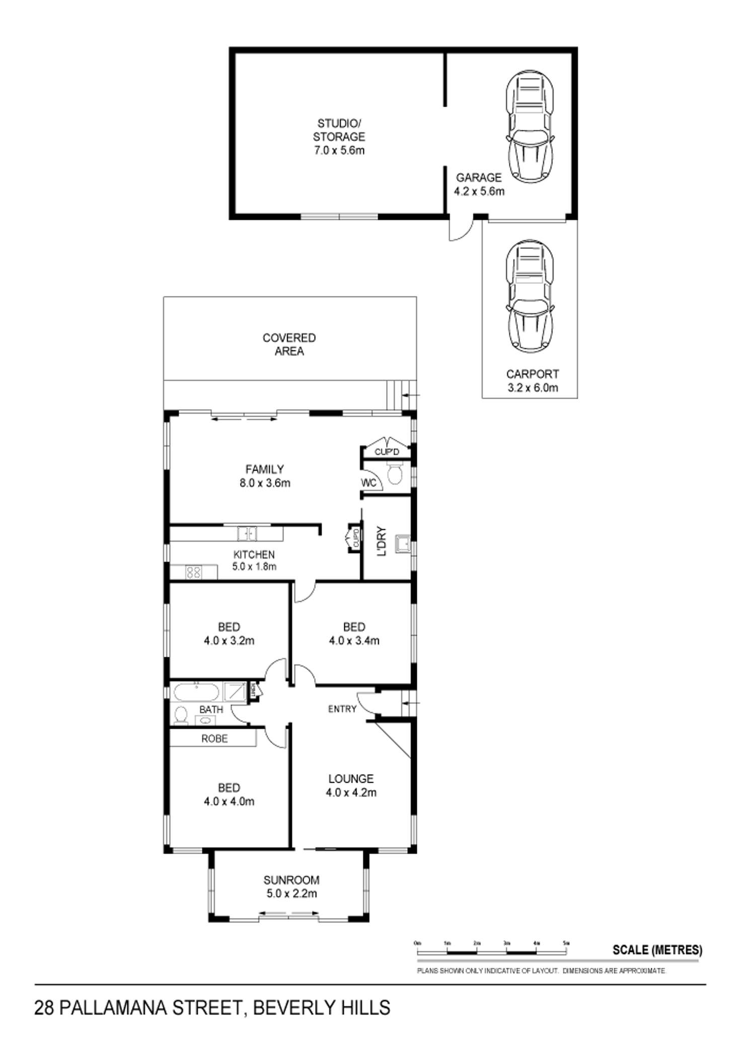 Floorplan of Homely house listing, 28 Pallamana Parade, Beverly Hills NSW 2209