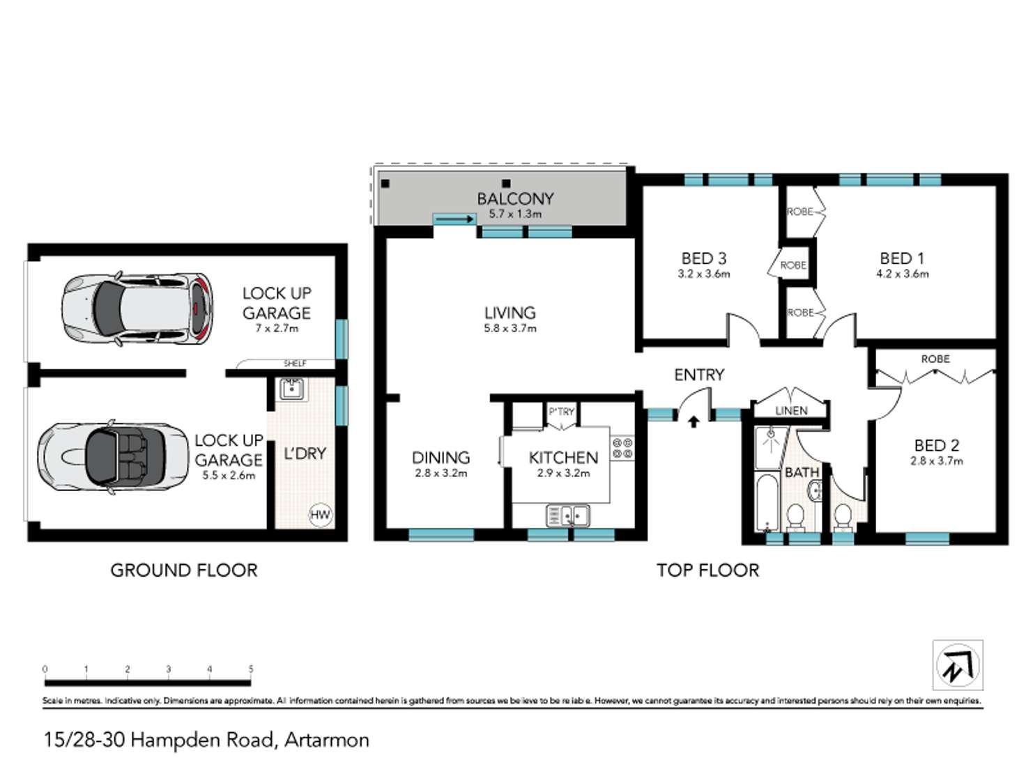 Floorplan of Homely apartment listing, 15/28-30 Hampden Road, Artarmon NSW 2064