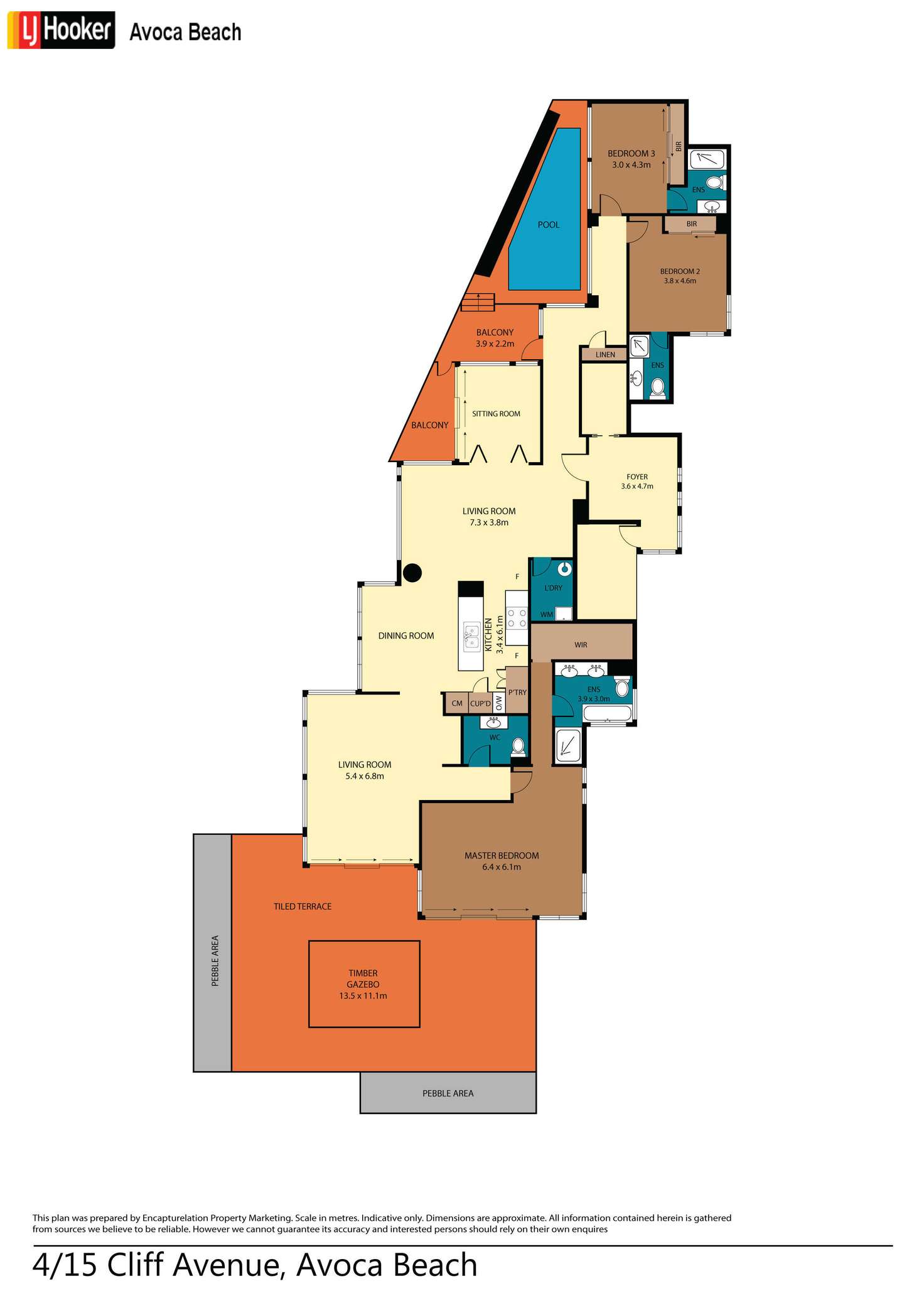 Floorplan of Homely apartment listing, 4/15 Cliff Avenue, Avoca Beach NSW 2251