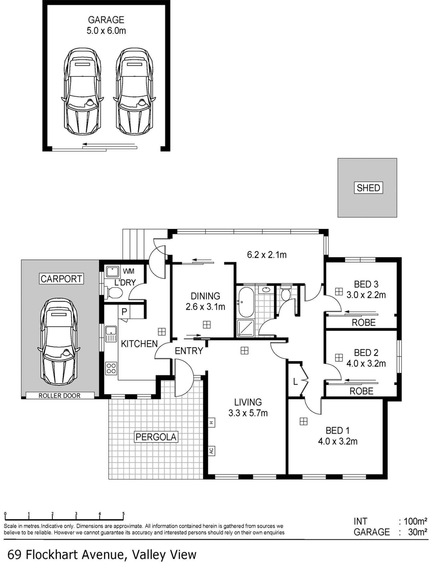 Floorplan of Homely house listing, 69 Flockhart Avenue, Valley View SA 5093