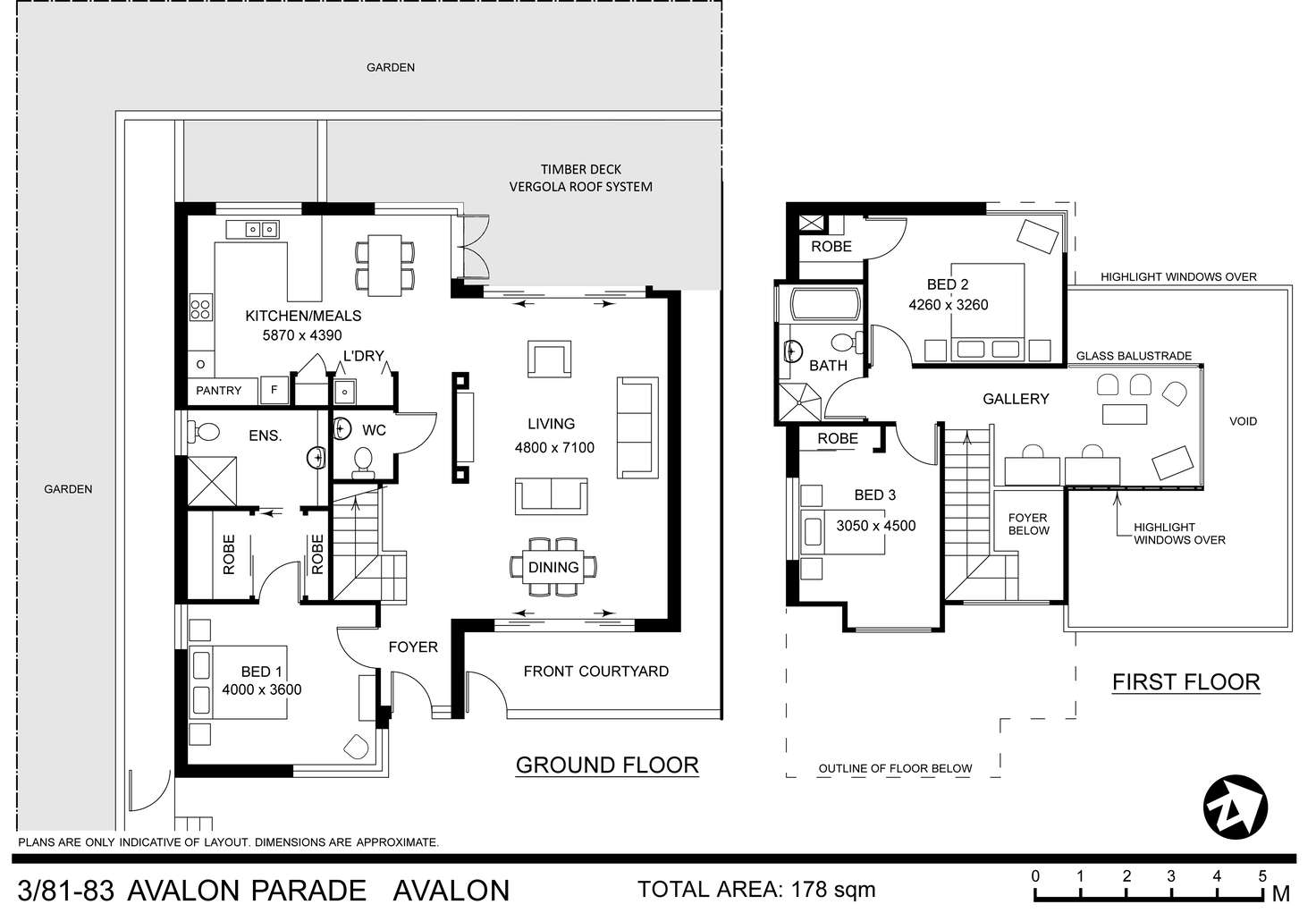 Floorplan of Homely townhouse listing, 3/81-83 Avalon Parade, Avalon Beach NSW 2107