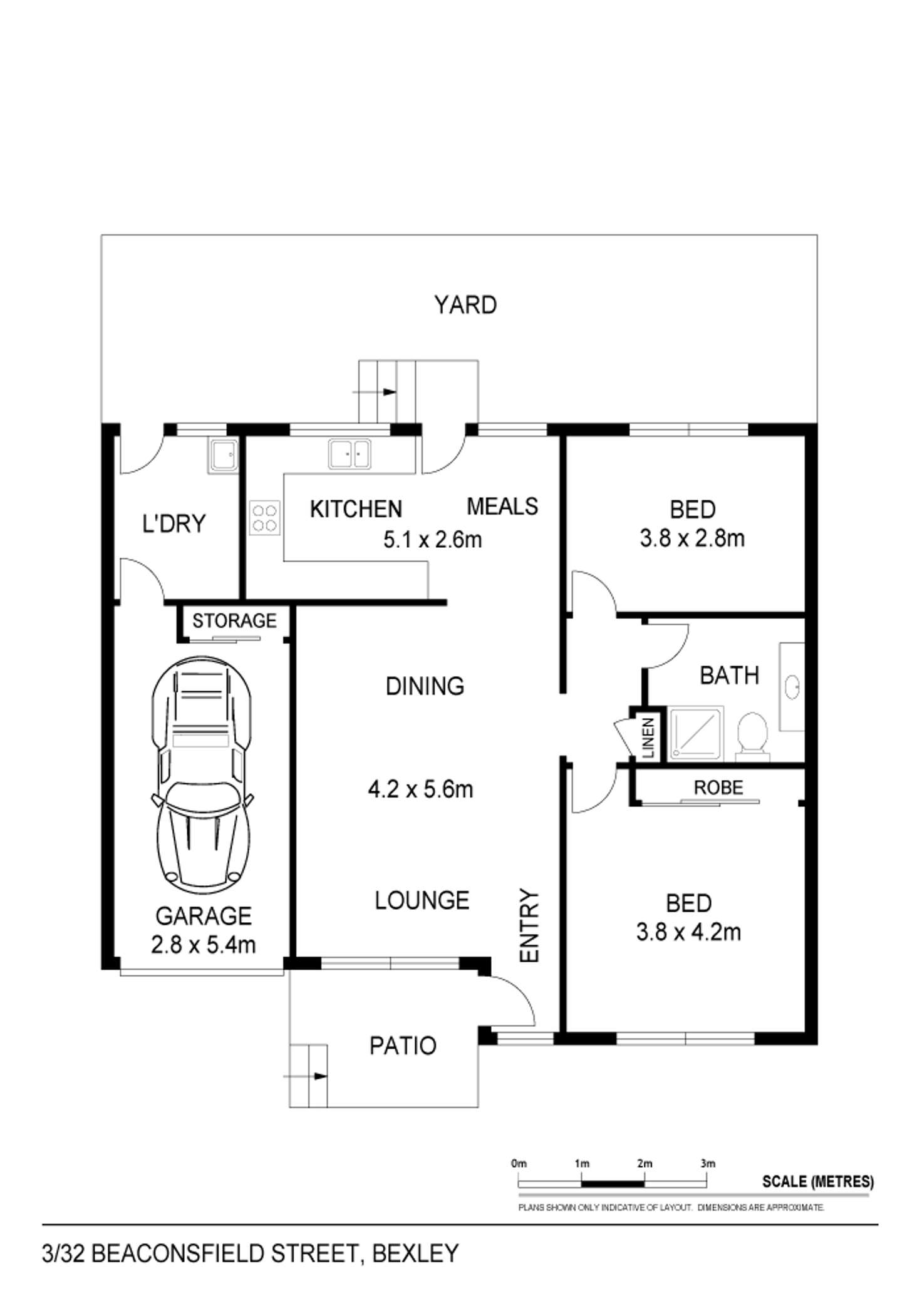 Floorplan of Homely villa listing, Villa 3/32 Beaconsfield Street, Bexley NSW 2207