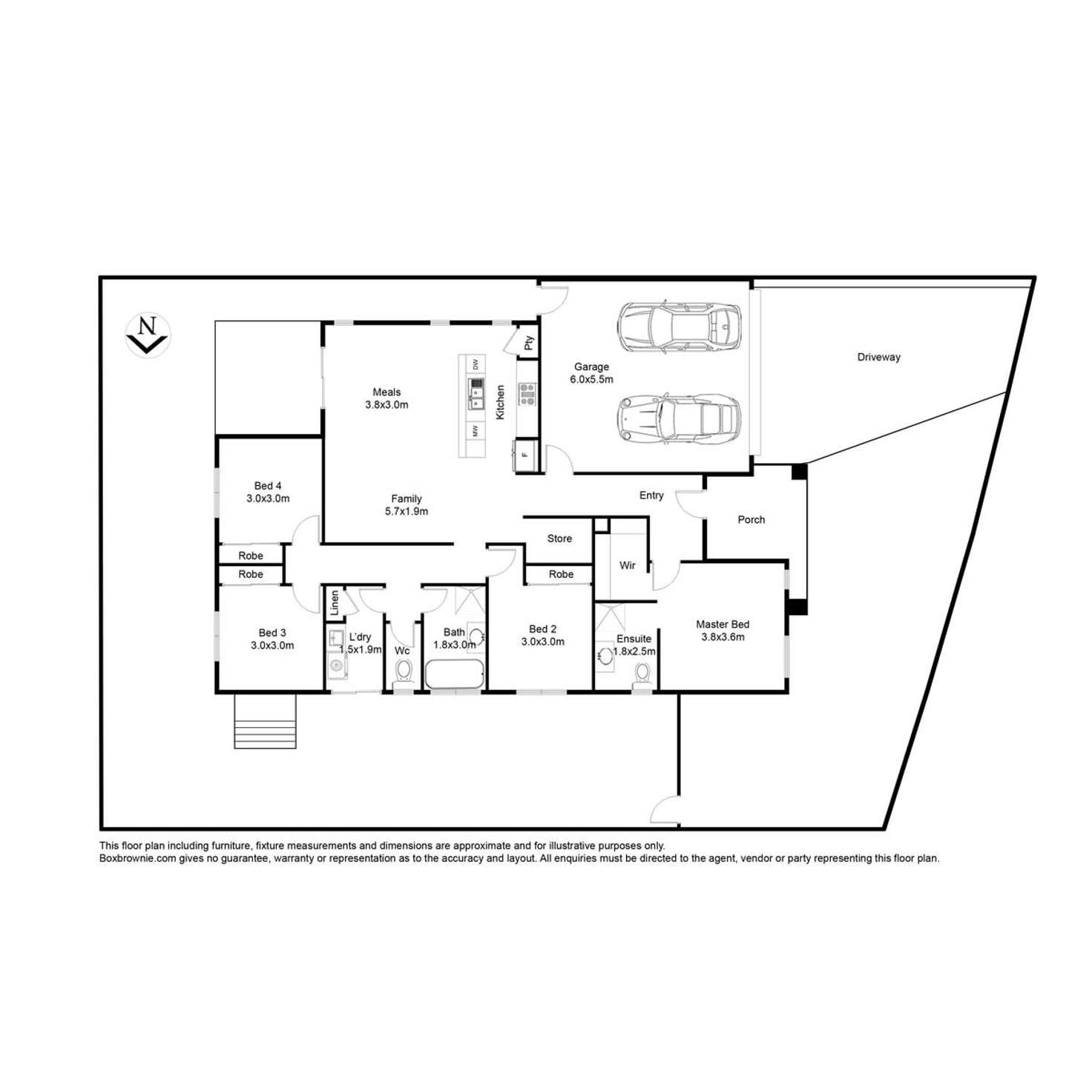 Floorplan of Homely house listing, 26 Bolivar Esplanade, Truganina VIC 3029